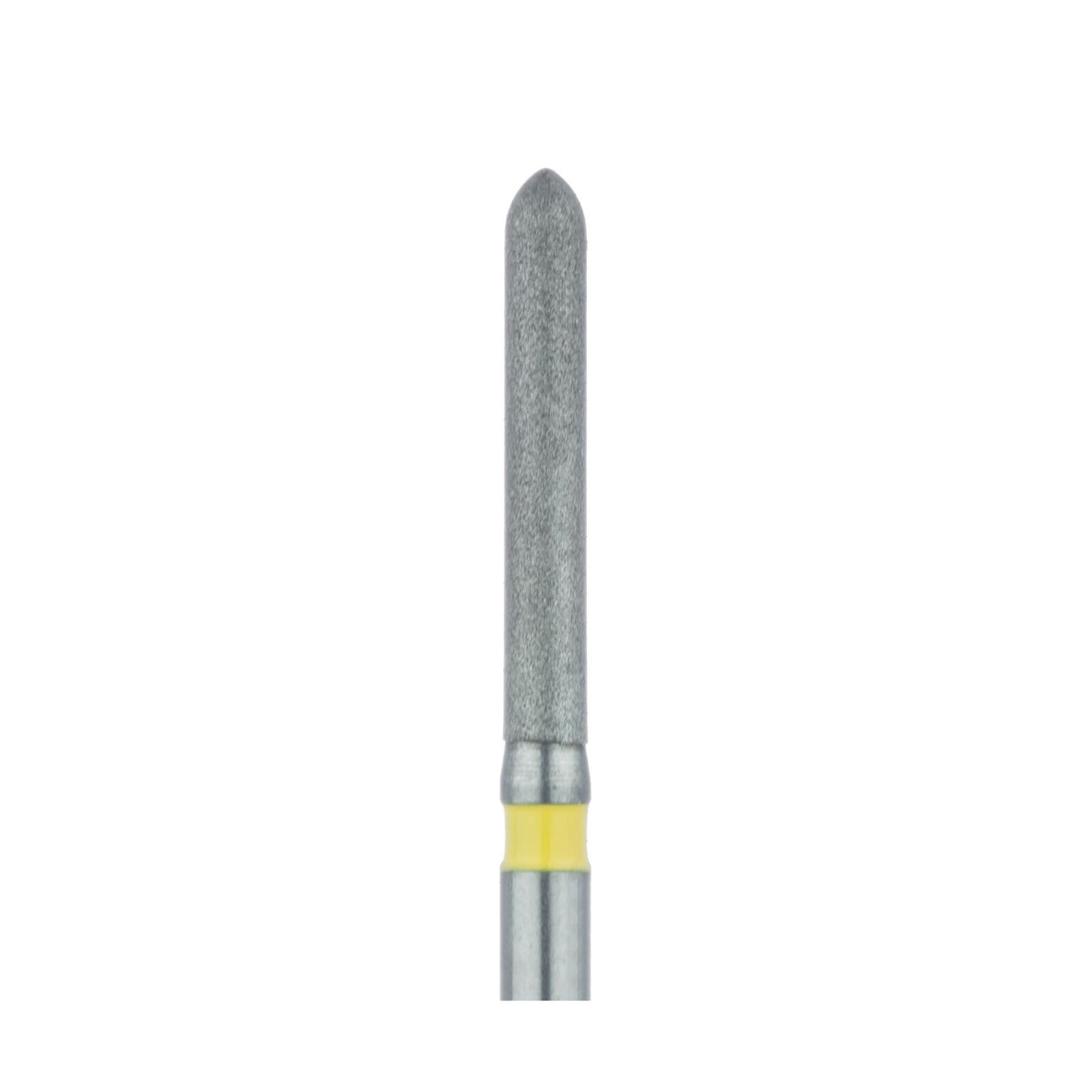 Meisinger 869C-014-FG Diamond Bur, Extra Fine, Torpedo with Beveled Tip, Friction Grip, 1.4 mm, 5/Pack thumbnail 3