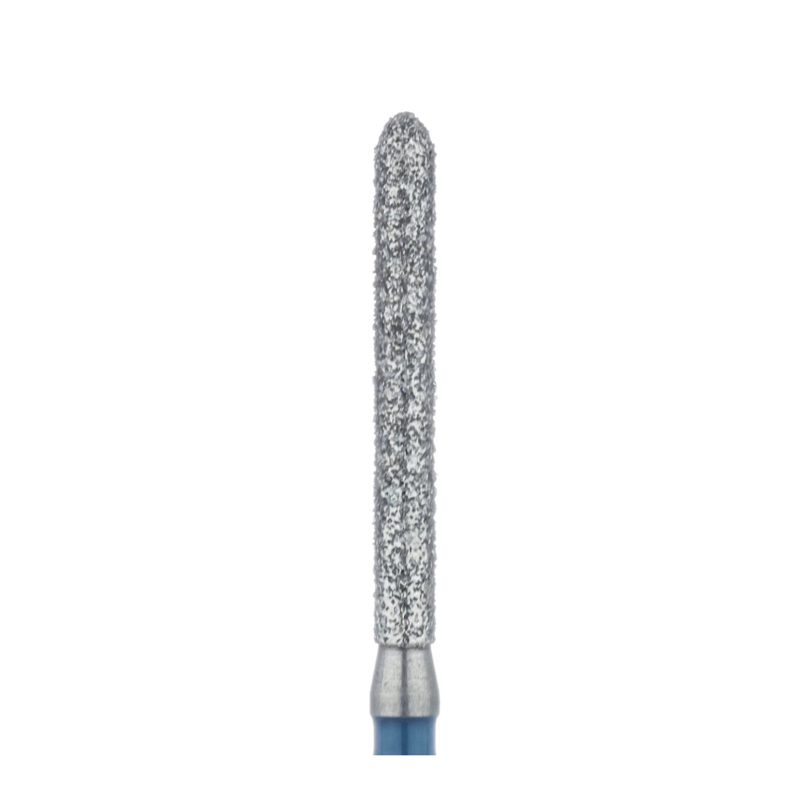 Meisinger Diamond Bur FG, Long Shank, Medium Grit, Blue Ring, Torpedo Shape, 1.4 mm Diameter, 869L-014, Pack of 5 thumbnail 3