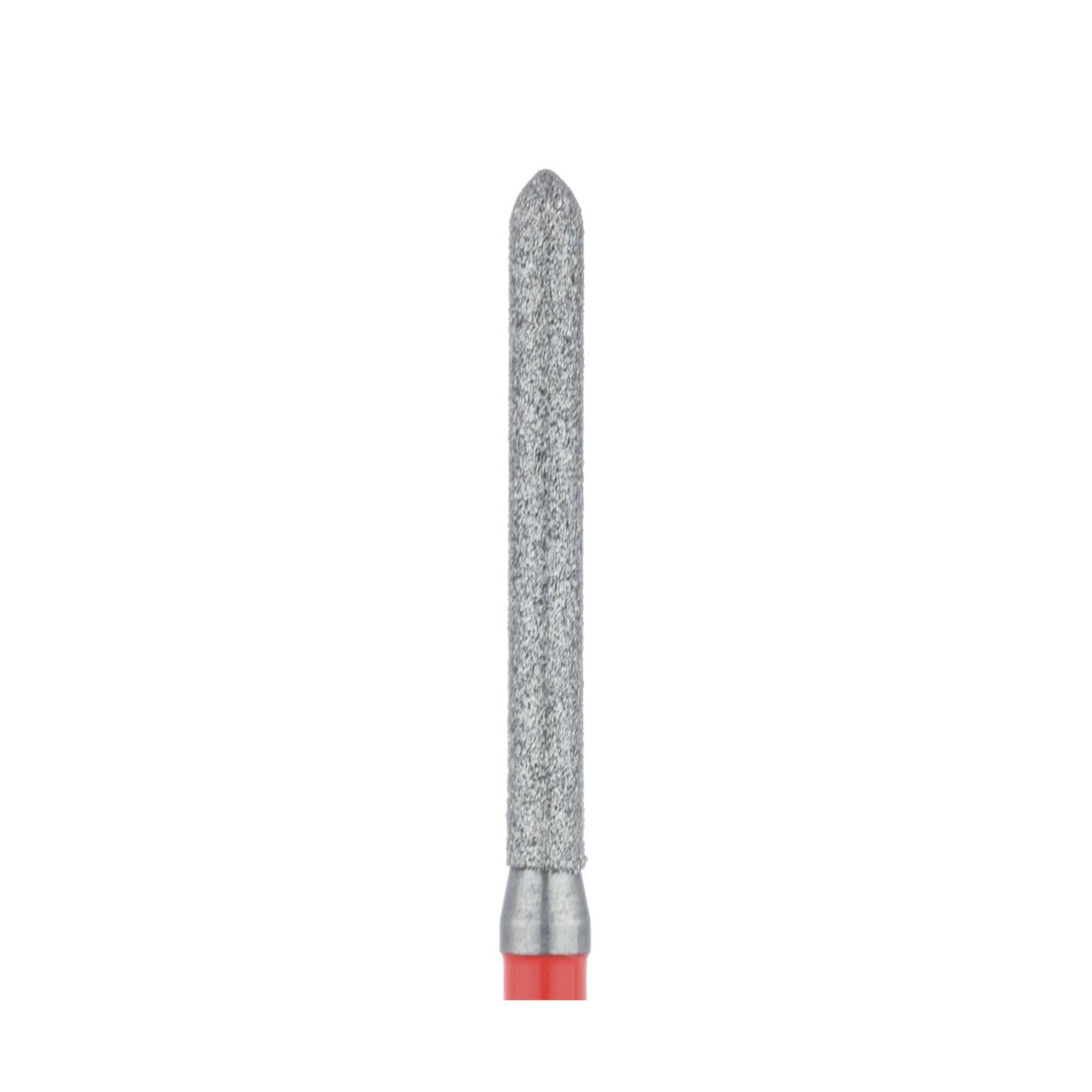 Meisinger 869LF-014-FG Fine Diamond Bur, Extra Long Torpedo, Friction Grip, 1.4 mm Diameter, Red Ring, 5/Pack thumbnail 3