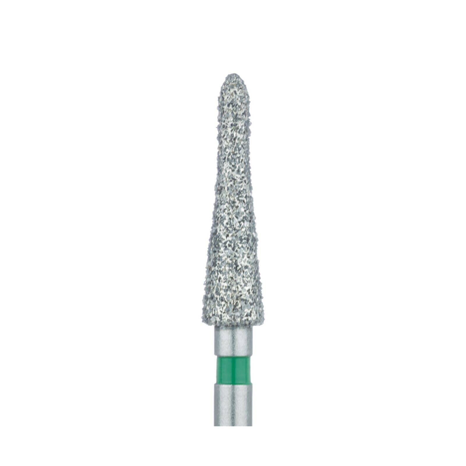 Meisinger 875G-025 Coarse Diamond Bur, Long Torpedo, Friction Grip, 2.5 mm, 5/Pack thumbnail 3