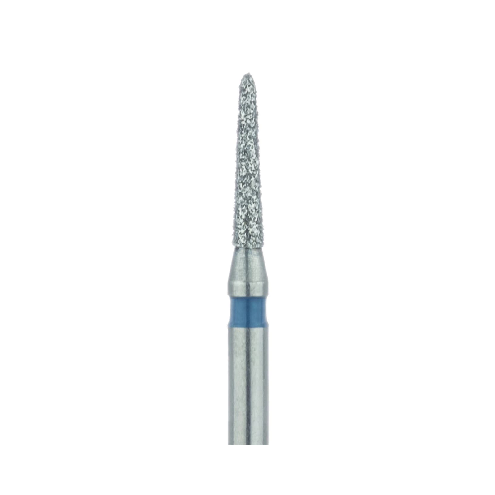 Meisinger 877-012-FG Diamond Bur, Medium Grit, Tapered Torpedo/Cylinder, Bevel End, Friction Grip, 1.2 mm Head Diameter, 6.5 mm Head Length, 5/Pkg thumbnail 3