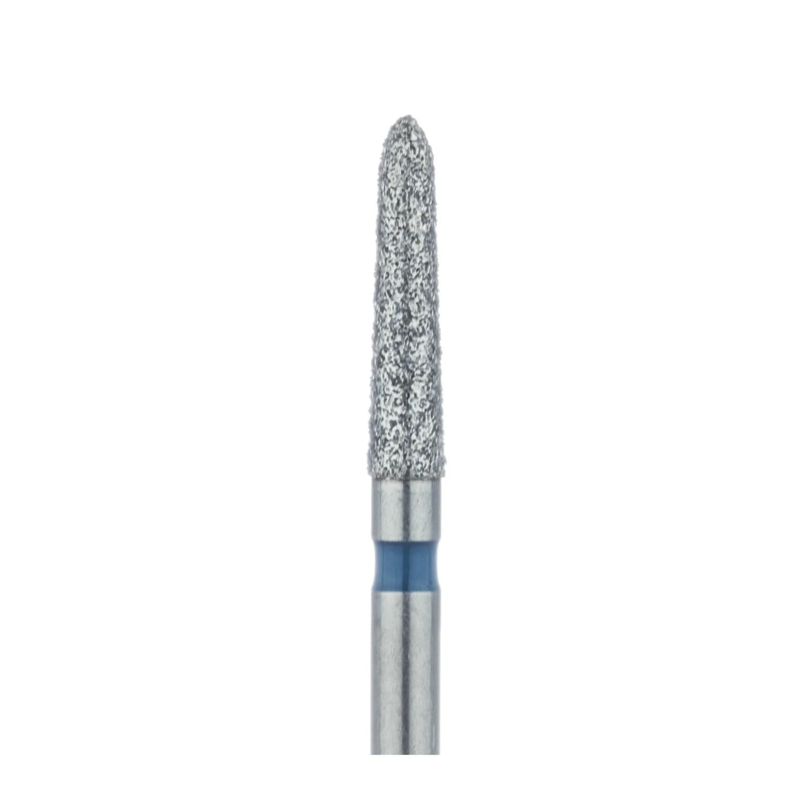 Meisinger 878-018-FG Diamond Bur, Medium Grit, Tapered Torpedo/Cylinder, Bevel End, Friction Grip, 1.8 mm Head Diameter, 8.0 mm Head Length, 5/Pkg thumbnail 3