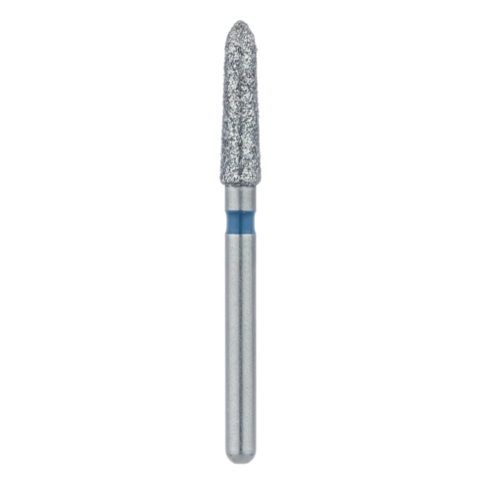 Meisinger 878-021-FG Diamond Bur, FG, Medium Grit, Blue Ring, Cylinder/Bevel End, 2.1 mm Head Diameter, 8.0 mm Head Length, 5/Pkg thumbnail 3