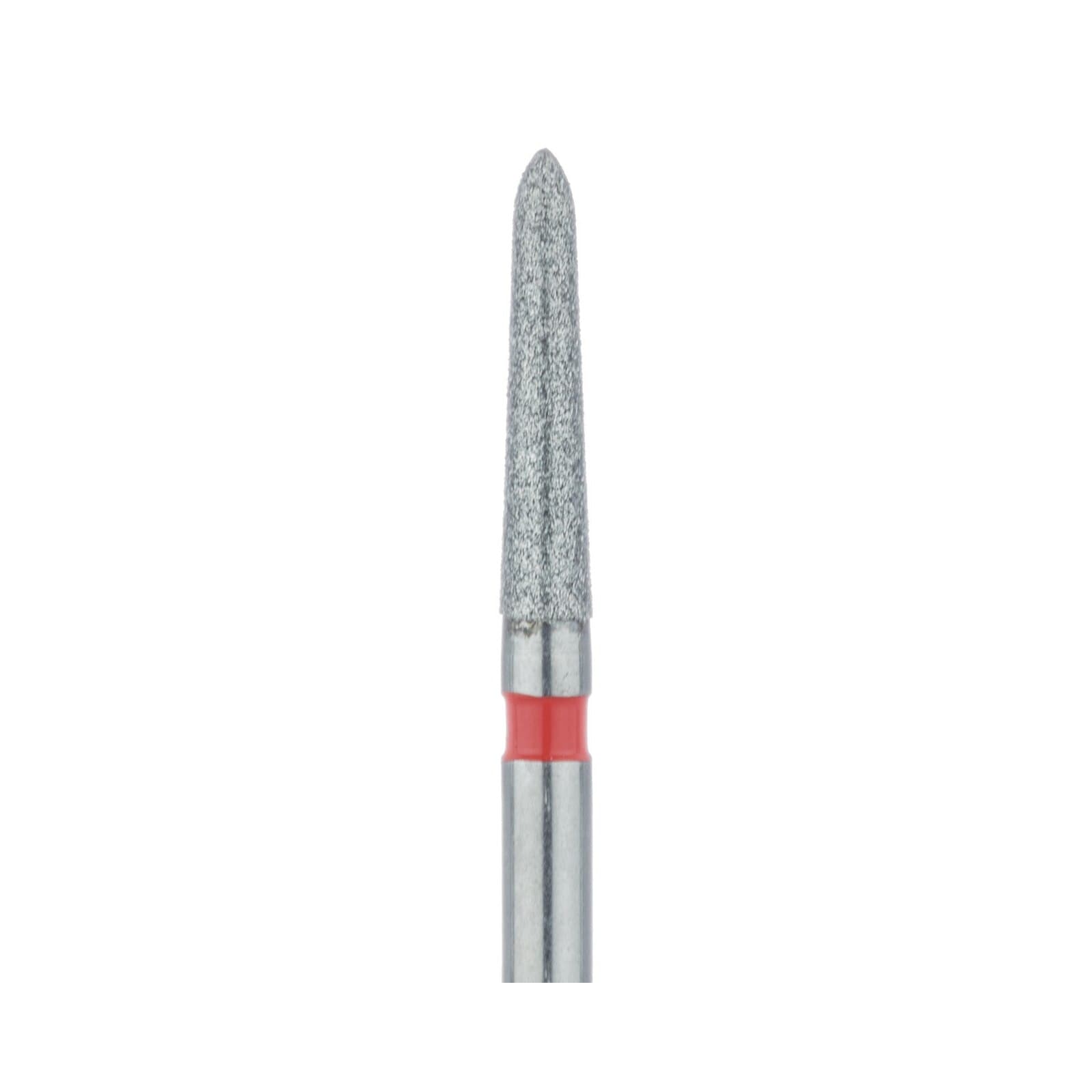Meisinger 878F-016-FG Fine Grit Diamond Bur, Friction Grip, Cylinder/Torpedo with Bevel End, 1.6 mm Head Diameter, 8.0 mm Head Length, Red Ring, 5/Pkg thumbnail 3