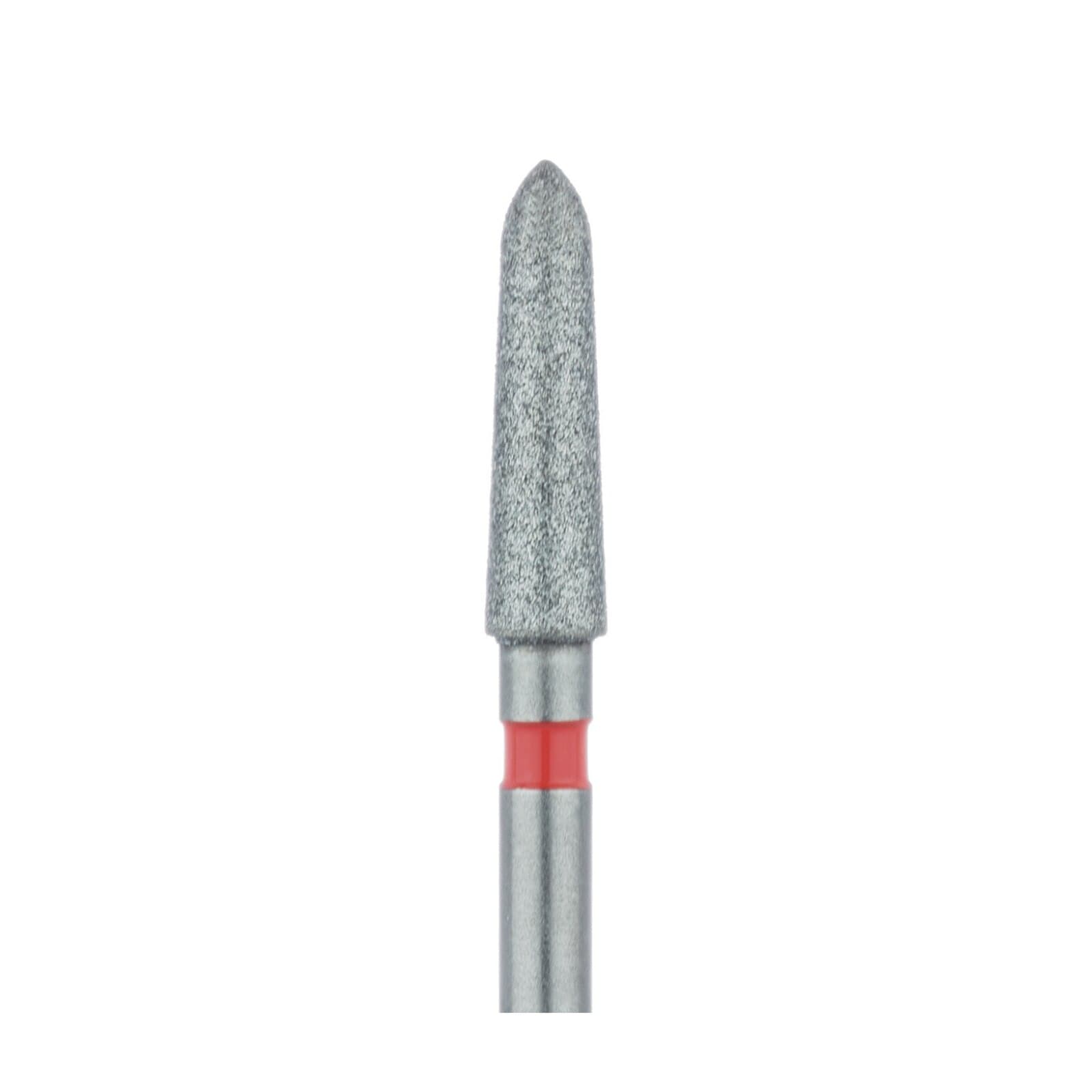 Meisinger 878F-021-FG Fine Grit Friction Grip Diamond Bur, Cylinder/Modified Chamfer, 2.1 mm Head Diameter, 8.0 mm Head Length, Red Ring, 5/Pkg thumbnail 3