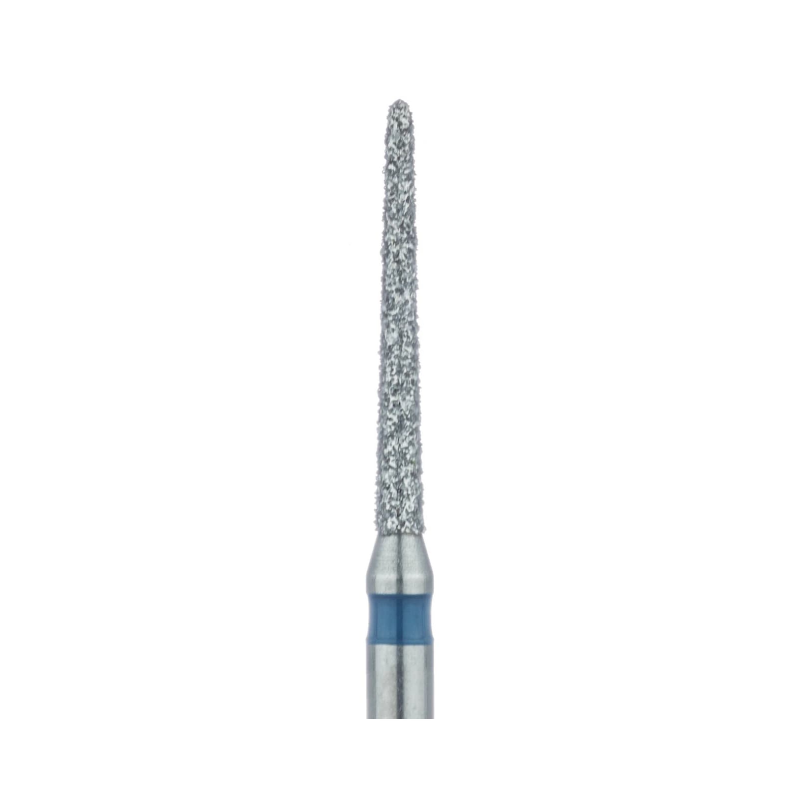 Meisinger 879-012-FG Diamond Bur, FG, Medium Grit, Blue Ring, Tapered Torpedo/Bevel End, 1.2 mm Head Diameter, 10 mm Head Length, 5/Pkg thumbnail 3