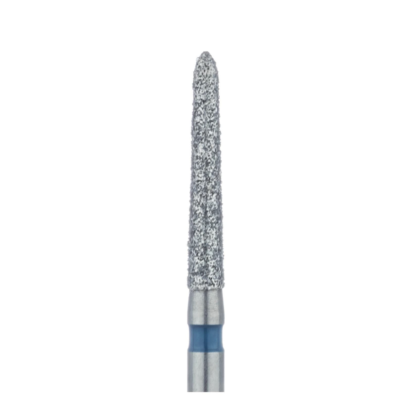 Meisinger 879-016-FG Diamond Bur, Medium Grit, Blue Ring, Cylinder/Bevel End, 1.6 mm Head Diameter, 10.0 mm Head Length, Friction Grip, 5/Pkg thumbnail 3