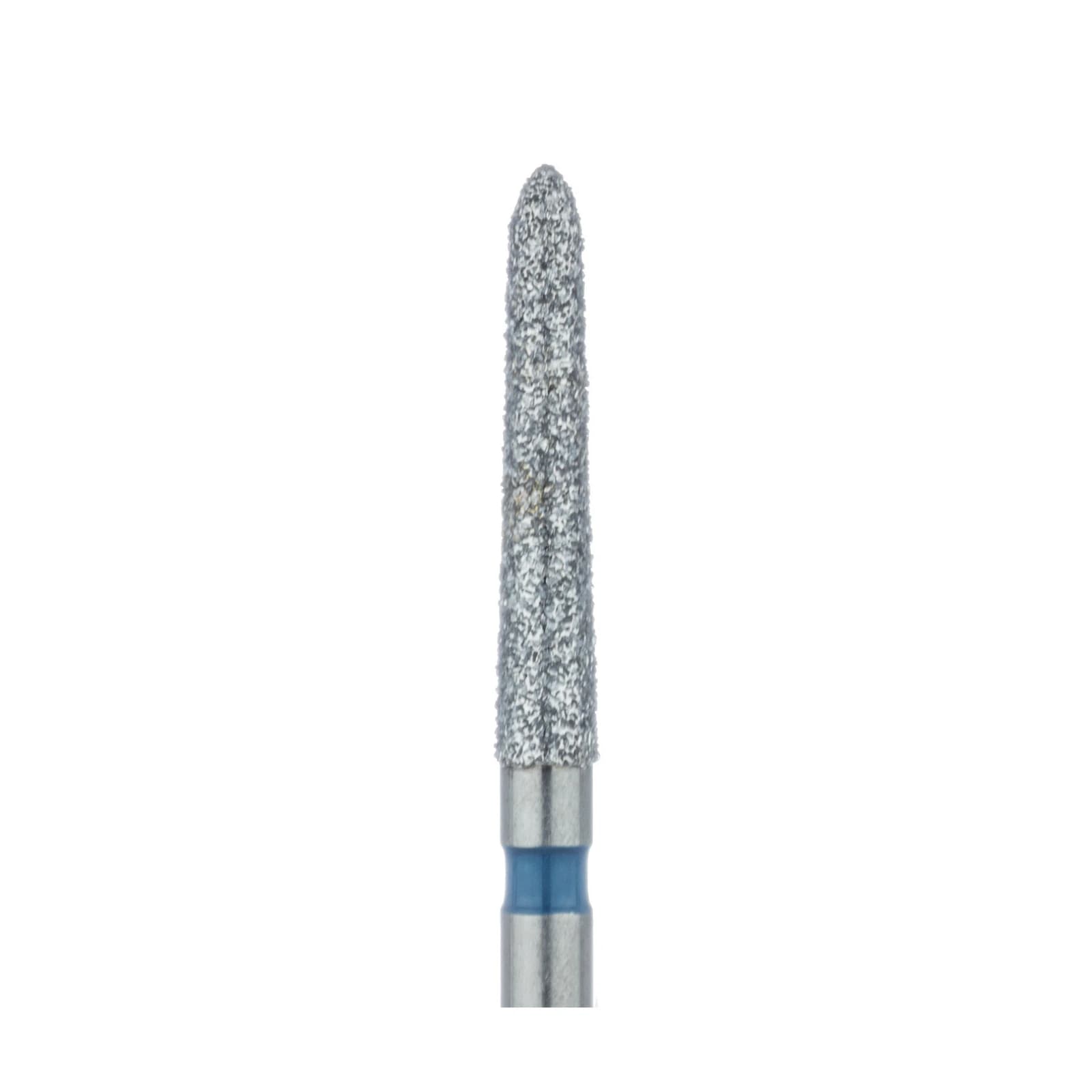 Meisinger 879-018-FG Diamond Bur, Medium Grit, Tapered Torpedo/Cylinder, Bevel End, 1.8 mm Head Diameter, 10.0 mm Head Length, Friction Grip, 5/Pkg thumbnail 3