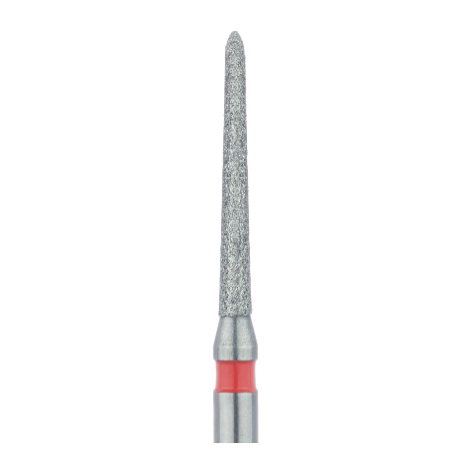 Meisinger 879F-012-FG Fine Diamond Bur, Tapered Torpedo/Chamfer, 1.2 mm, Friction Grip, 5/Pk thumbnail 3
