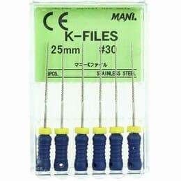Mani K-File, Stainless Steel, 31 mm, #30, Blue, 6/Pk, MK3130 thumbnail 6