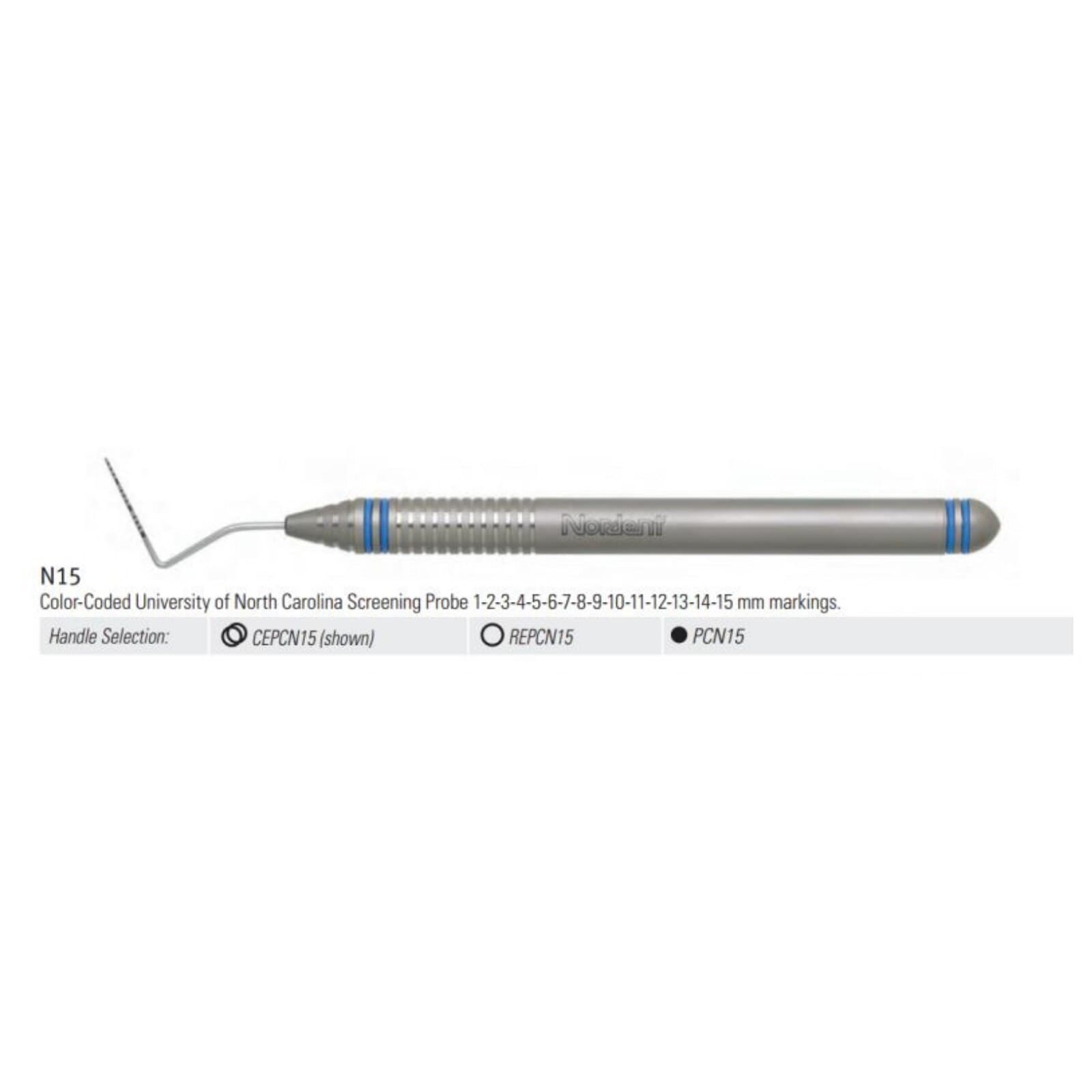 Nordent Color Coded Probes - Single-Ended - UNC #N15 (1-15mm) - DuraLite ColorRings thumbnail 7