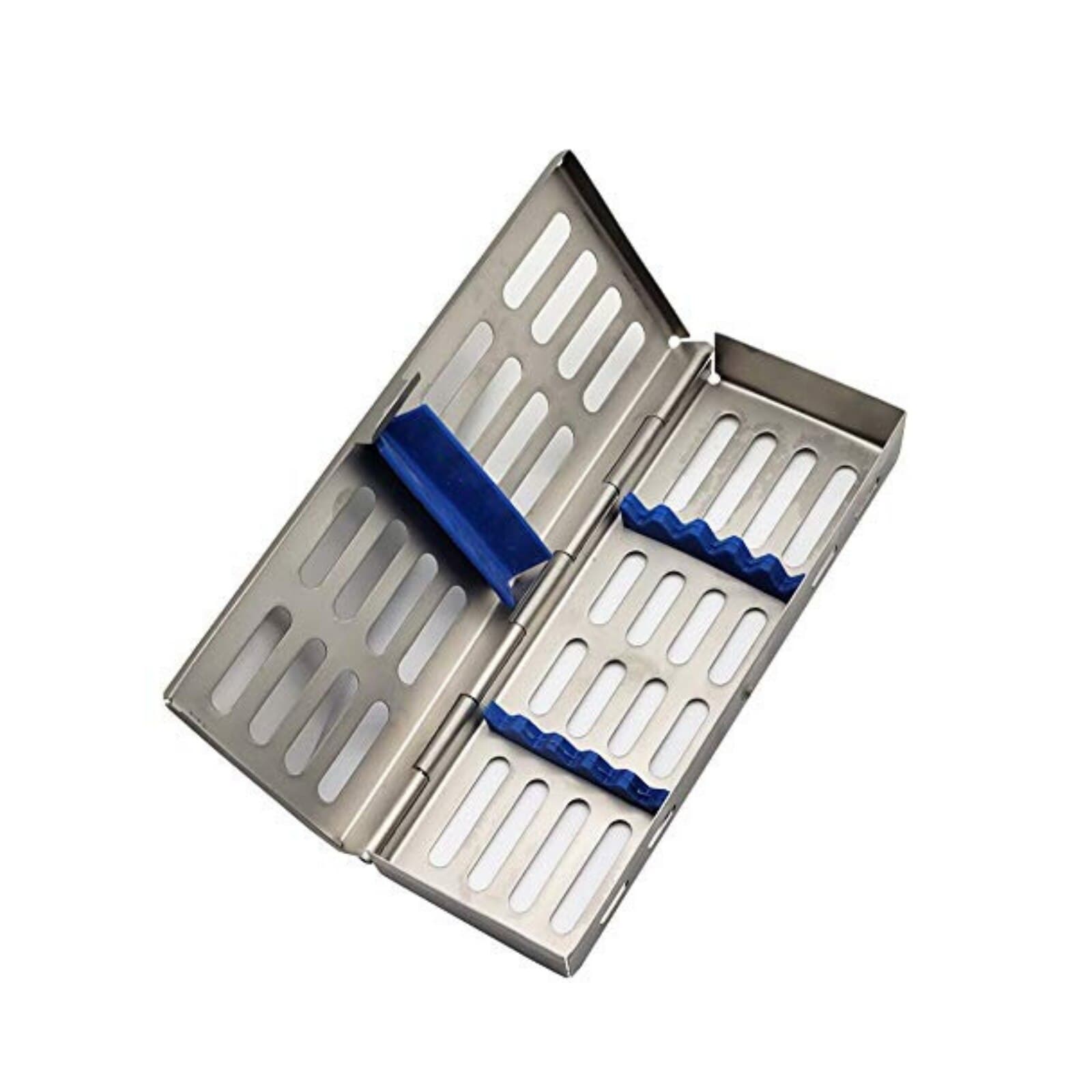 Nordent Sterilization Cassette, Stainless Steel, Easy-open Side Spring Latches, 5 Instrument Capacity, Small, Honeydew Green - Nordent Sterilization Cassette, Stainless Steel, Easy-open, Side Spring Latches - Image 1
