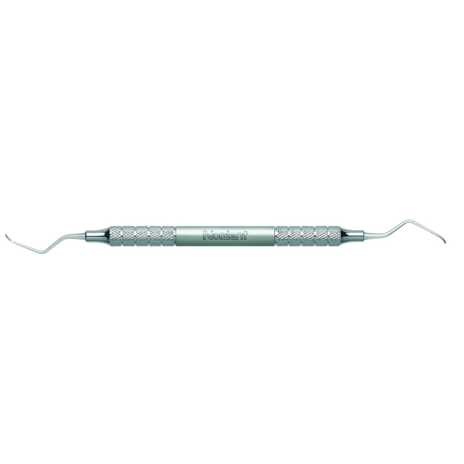 Nordent Relyant Barnhart Curette #1-2, Double-End, Relyant #6 Handle, Stainless Steel thumbnail 2