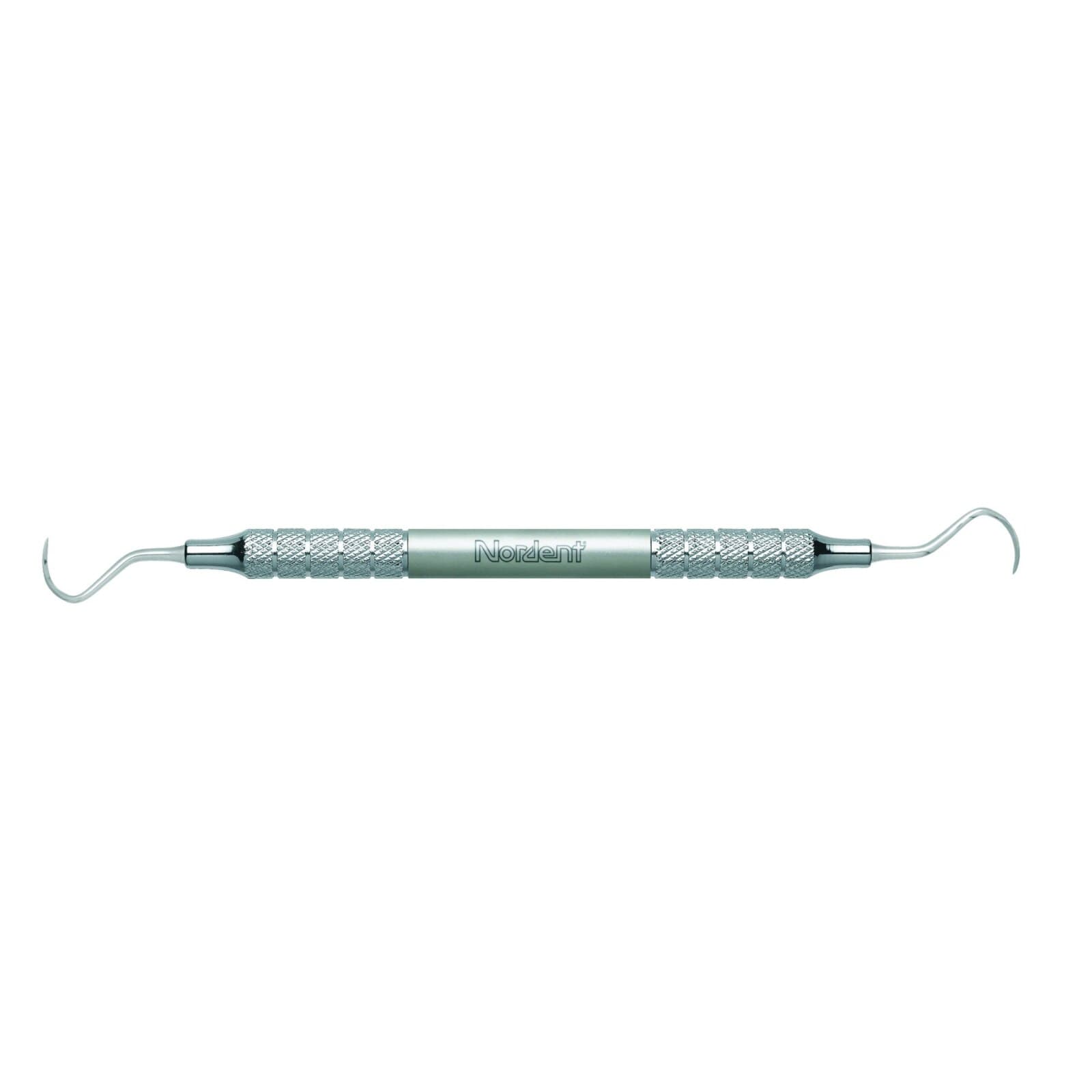 Nordent Relyant Scaler, Double-Ended Universal Anterior/Posterior Sickle #N129, Relyant #6 Handle, Stainless Steel, 1 Each thumbnail 2