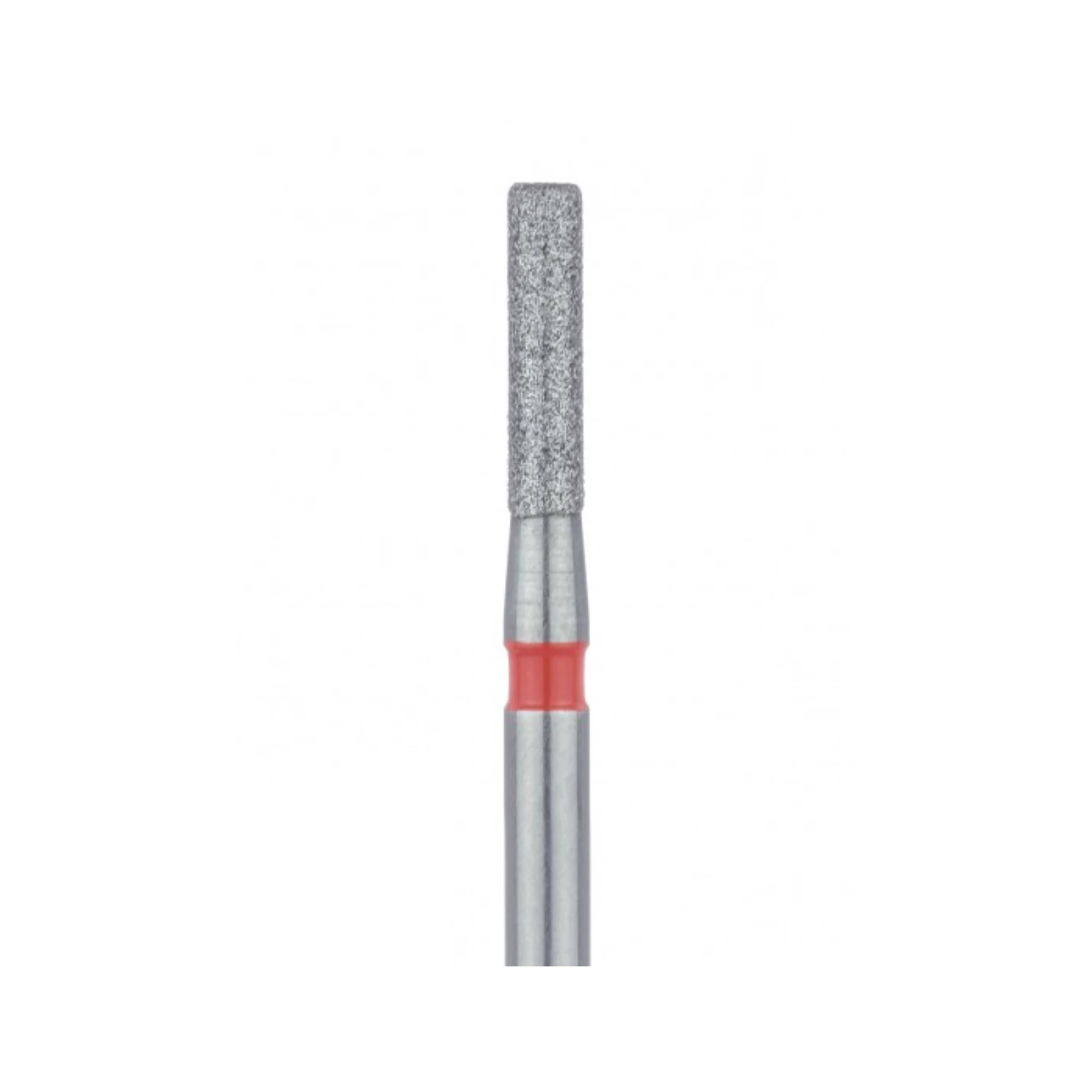 Meisinger 841F-014-FG Fine Diamond Bur, Round Edge Cylinder, Friction Grip, 1.4 mm Diameter, 6 mm Working Length, Red Ring, 5/Pack thumbnail 3