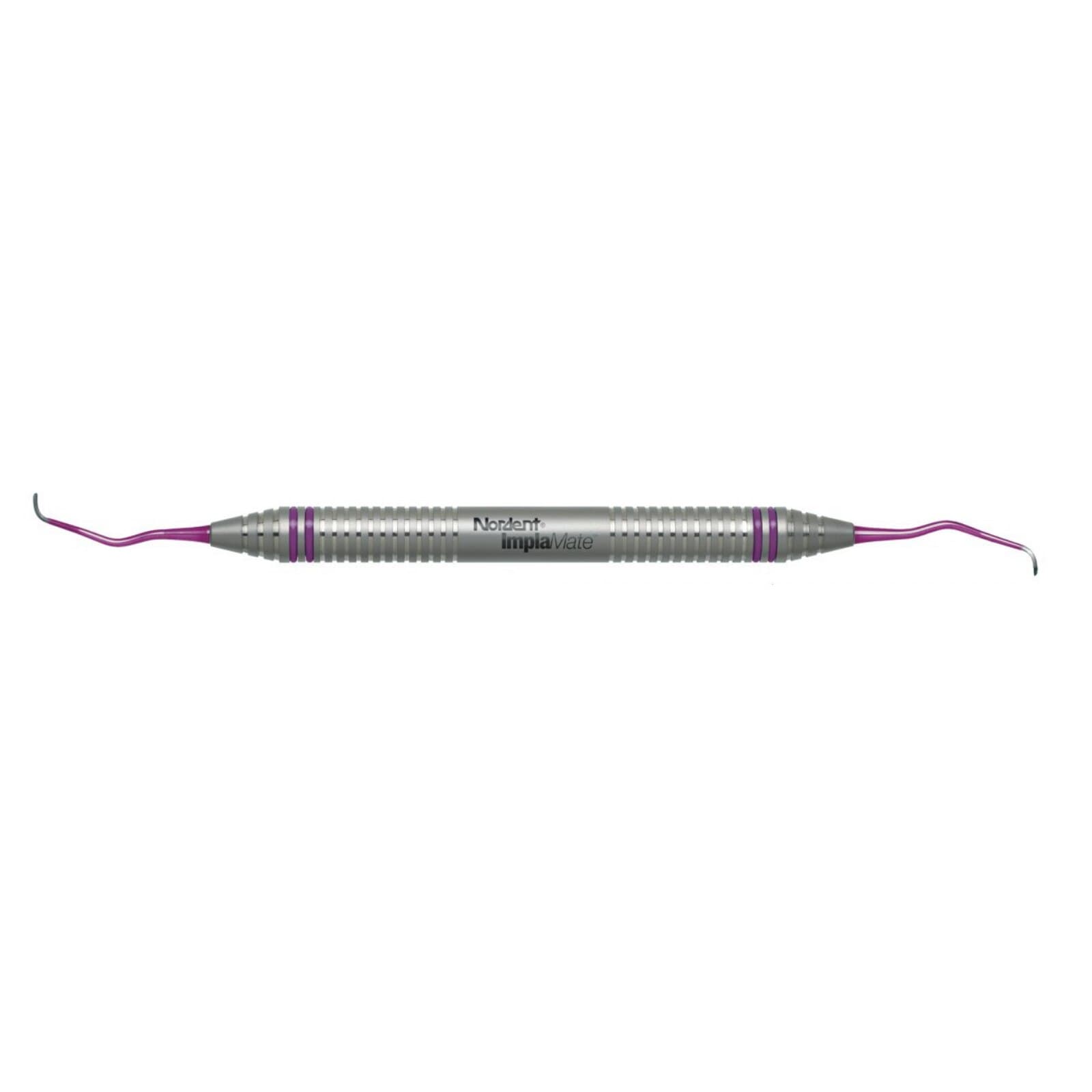 Nordent ImplaMate Langer #1-2 DE Titanium Implant Scaler, DuraLite ColorRings Handle, 9.5mm thumbnail 2