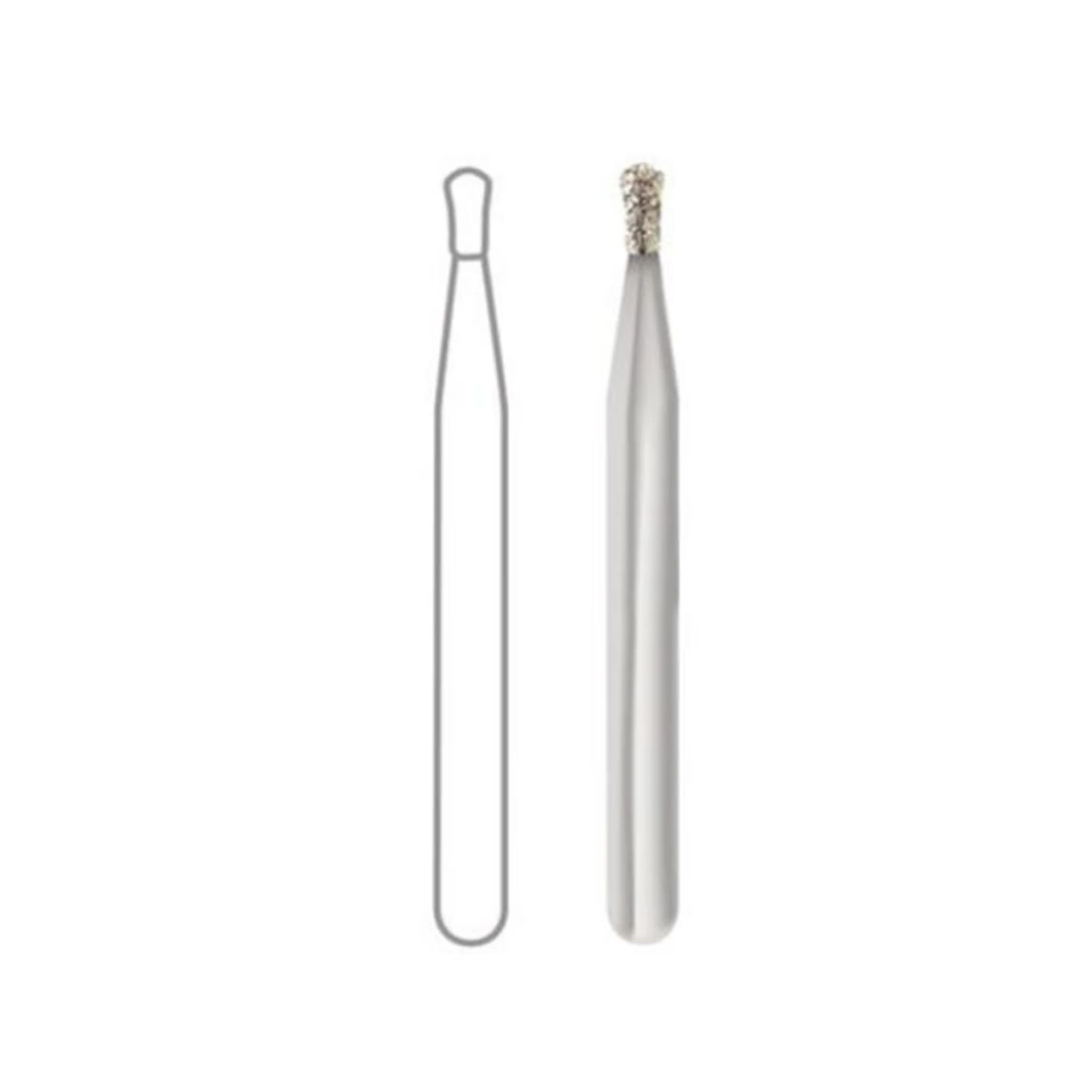 Midwest Once Single-Use Diamond Bur, FG, Medium, Pear, #830-008M, 0.8 mm Diameter, 1.6 mm Length, 25/Pkg, 1830008M thumbnail 9