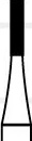 Alpen Surgical Carbide Bur, FG, Flat End Straight Fissure Cross Cut, #557, 1.0 mm, 10/Pk, R500557 thumbnail 7
