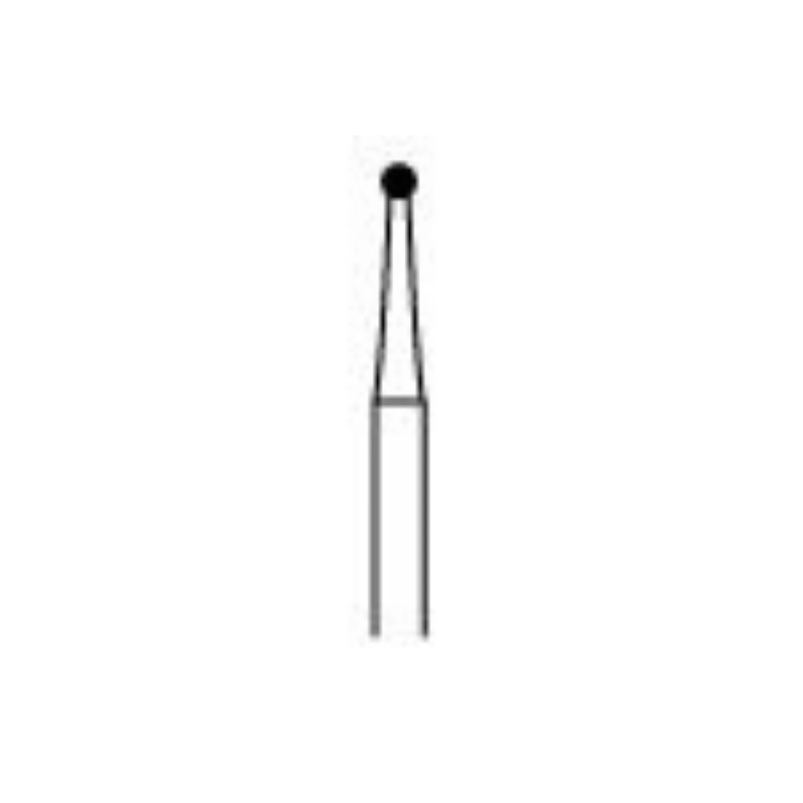 NTI #2 HP Carbide Bur, Round, 1.0 mm Head Diameter, Straight Handpiece, 5/Pk, H1-010HP thumbnail 2
