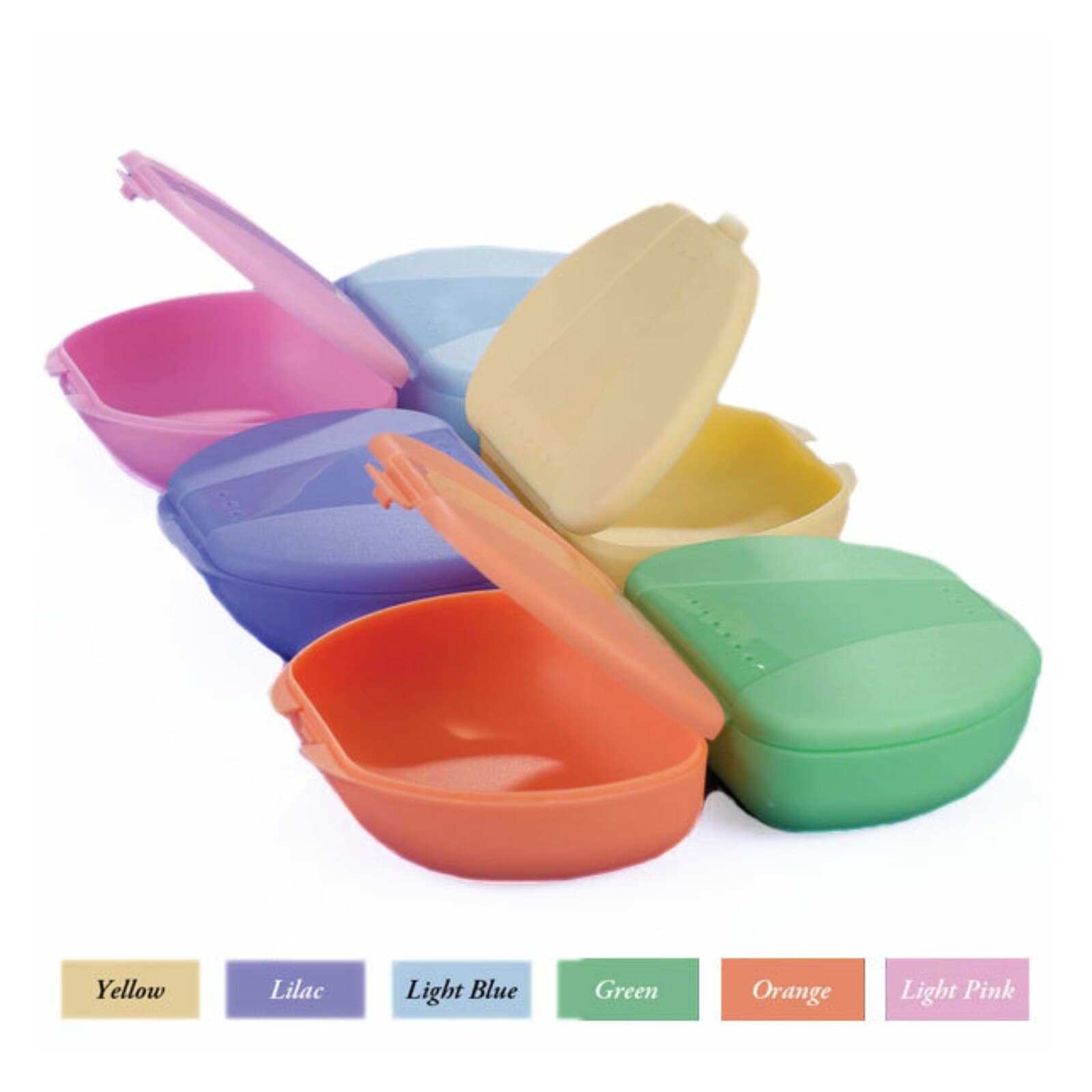 Plasdent Retainer Boxes, Solid Tropical Colors, Assorted, 12/Box, TC2002-TJA thumbnail 2
