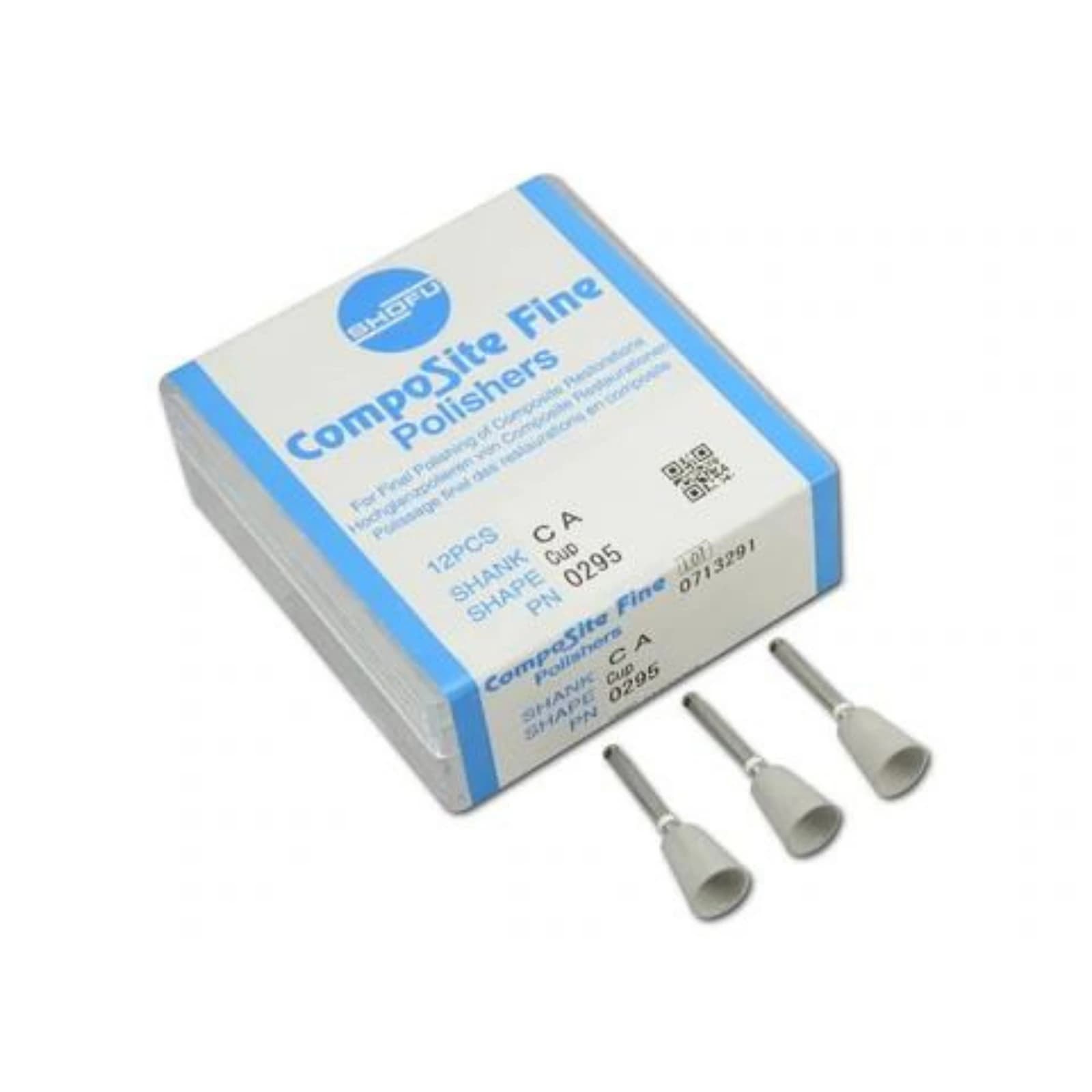 Shofu CompoSite Fine Polisher, RA, Cup, #080, White Band, 12/Pk, 0295 thumbnail 5