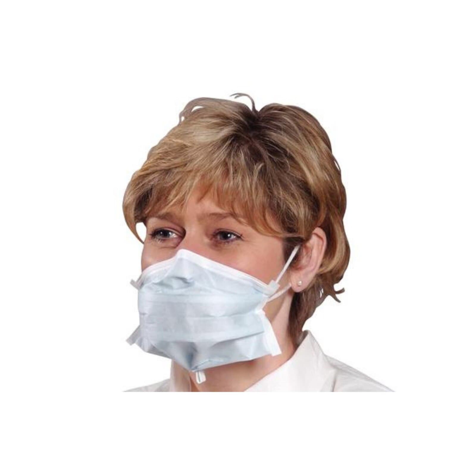 Alpha Protech Critical Cover PFL Earloop Face Masks, ASTM Level 3, Blue, 50/Box, 615 thumbnail 11
