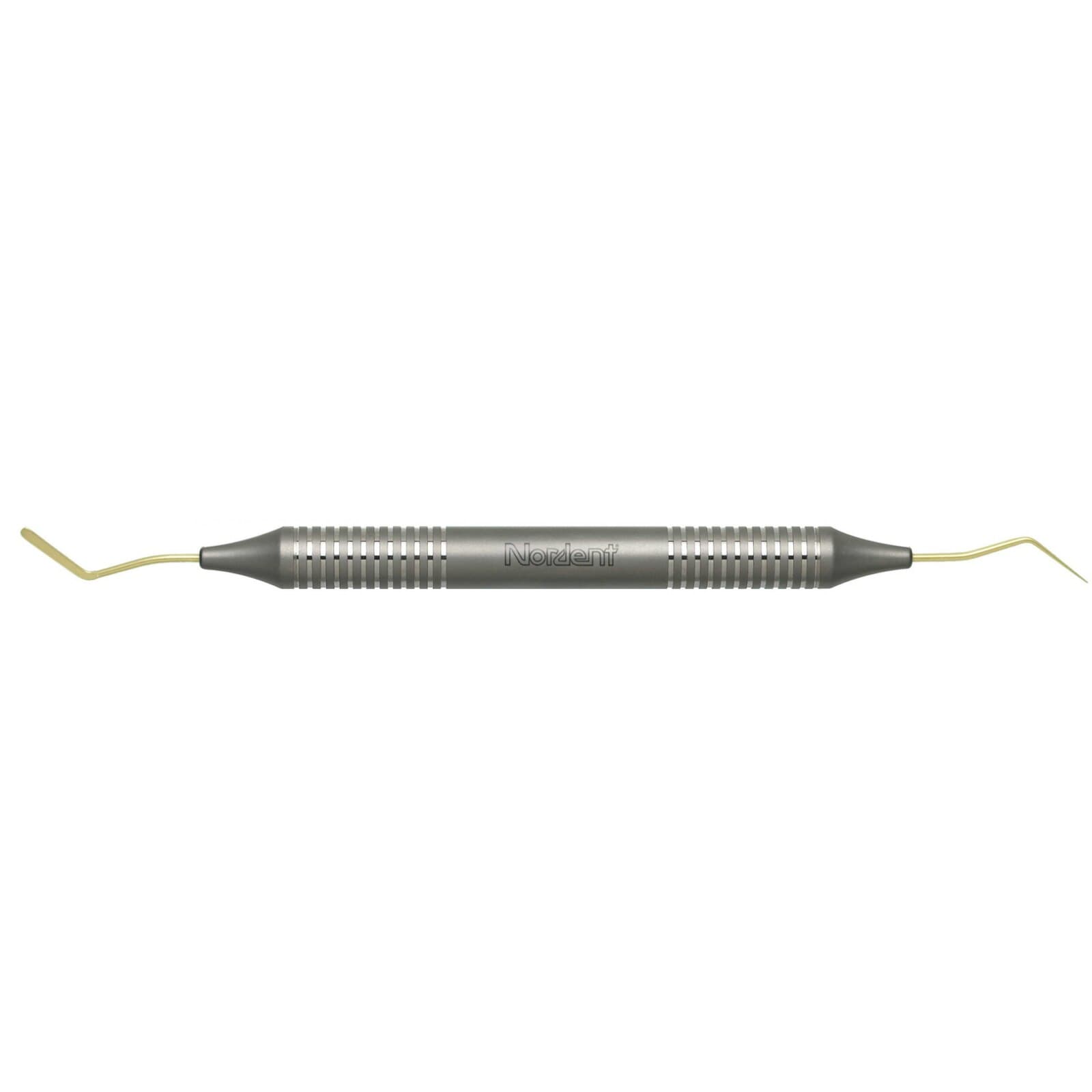Nordent Composite Placement Instrument #7T, Double Paddle, Titanium Nitride Coated, DuraLite Round Handle, Double End, 1/Pkg, REPFI7T thumbnail 3