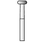 SS White Revelation Diamond Bur 909-031C, Friction Grip, Coarse Grit, Acorn/Wheel Shape, 5/Pk thumbnail 2