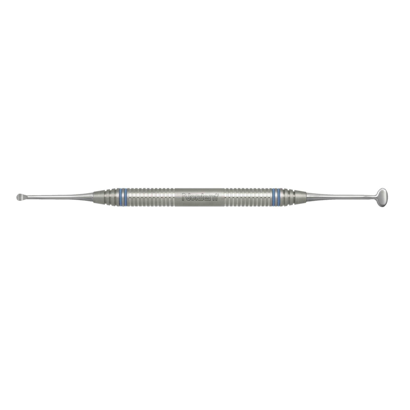 Nordent Surgical Curette DE Molt #2-4, Double-Ended, Standard Handle, Stainless Steel thumbnail 2