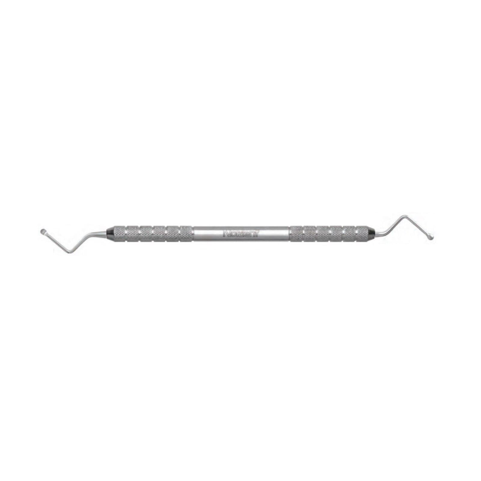 Nordent Surgical Curette, Double-Ended, Miller #11 (Medium), Standard Round Handle, Stainless Steel, RCSM11 - Surgical Curettes - Double-Ended - Miller #11 (Medium) - Medium Round - Image 1