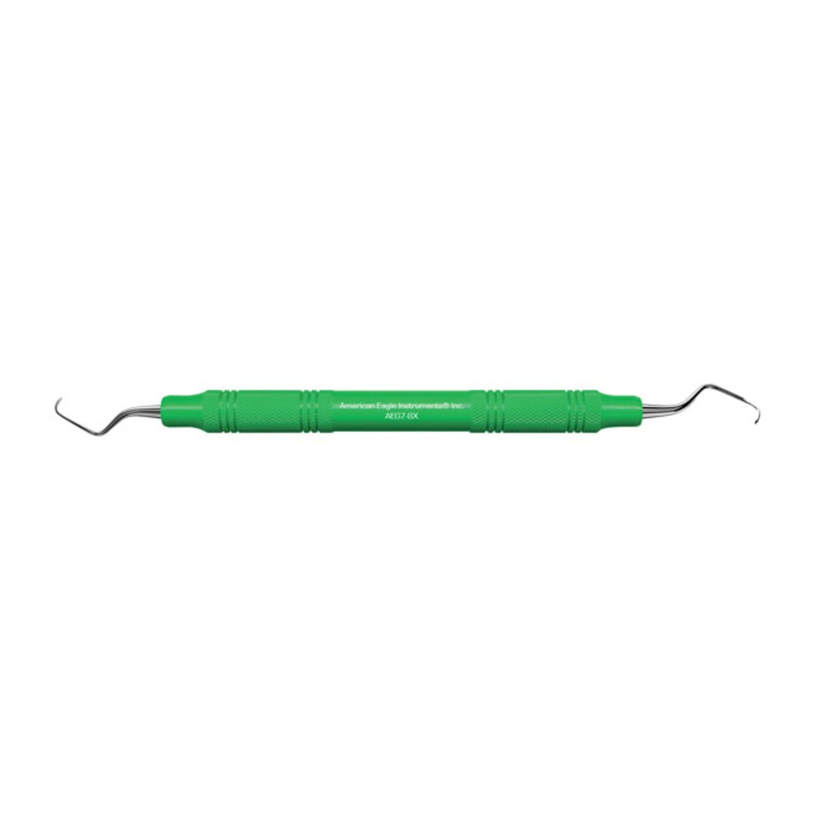 American Eagle Instruments Gracey Curette 7/8, Standard, Double End, EagleLite Color Resin Handle, Green, AEG7-8X thumbnail 2