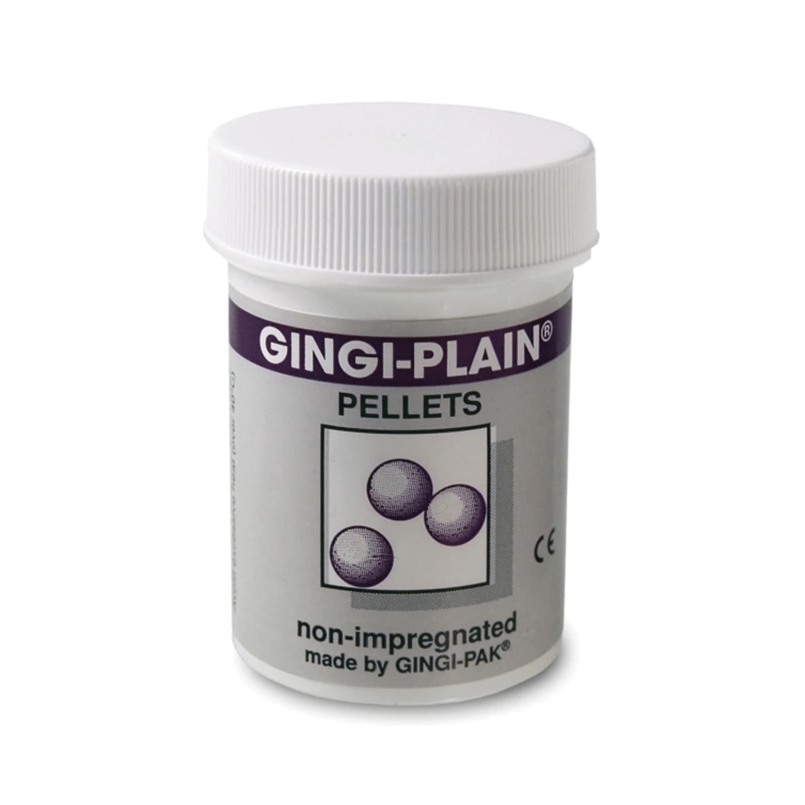 Gingi-Pak Gingi-Plain Cotton Pellets, Non-Impregnated, 500/Bottle - Gingi-Pak Cotton Pellets and Coil - Gingi-Plain Cotton Pellets - Non-Impregnated - Image 1