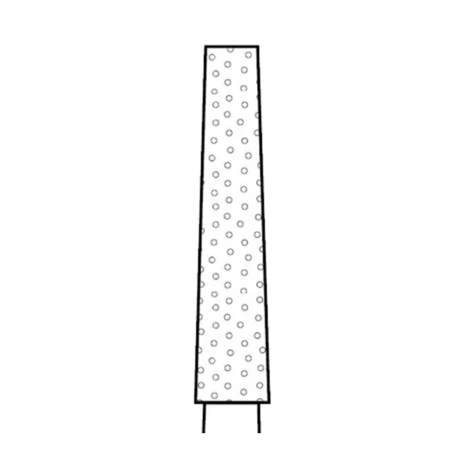 Two Striper Diamond Bur, FG, Flat-End Taper, #724.10, Coarse, Green, 2.1 mm Major/1.5 mm Minor Diameter, 10 mm Length, 5/Pk, 2015260 thumbnail 3