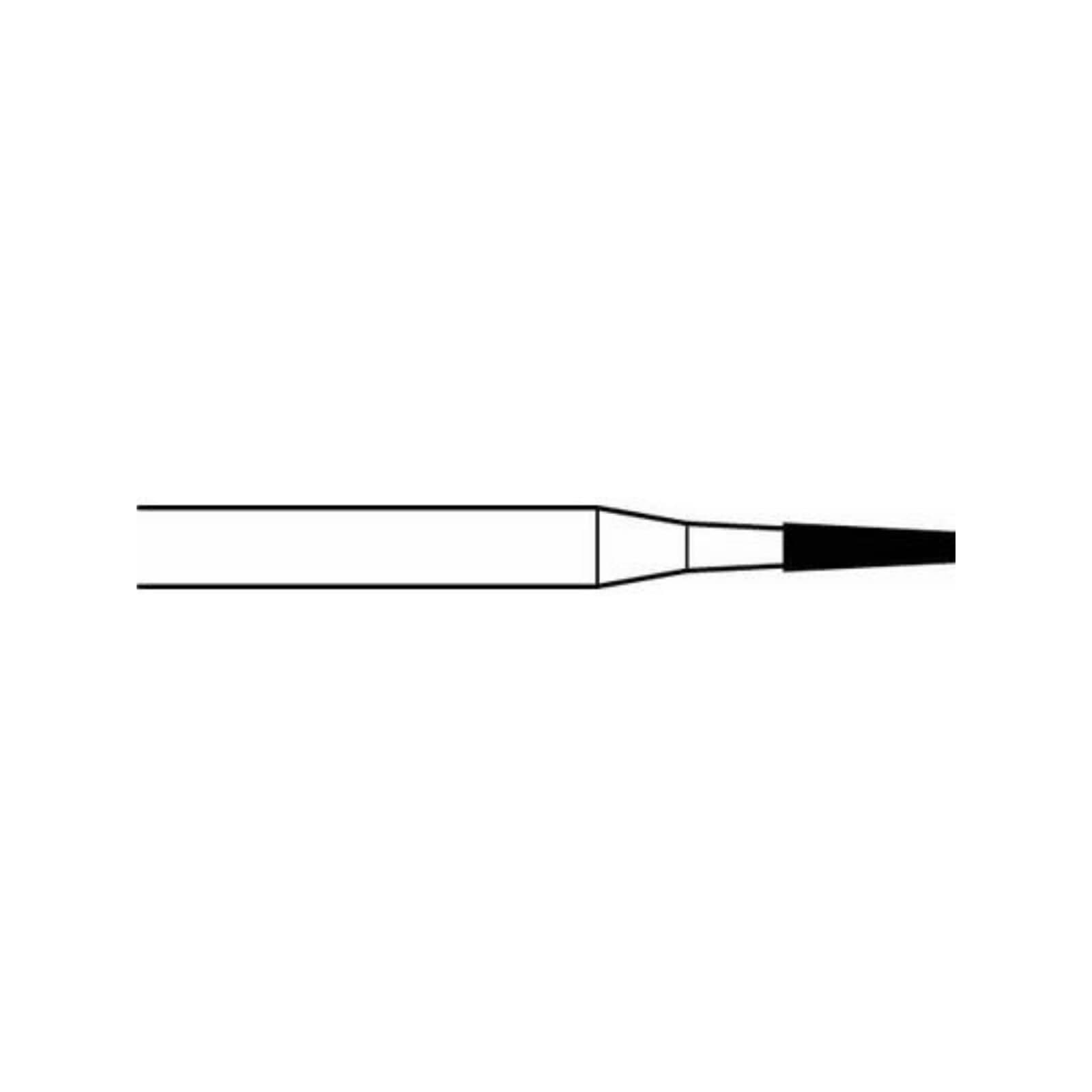 Midwest Once Sterile Operative Carbide Bur FG #700, Tapered Fissure, 1.0 mm, 25/Pkg, 314232 - Midwest Once Operative Burs FG 700 25/Pk - Image 1