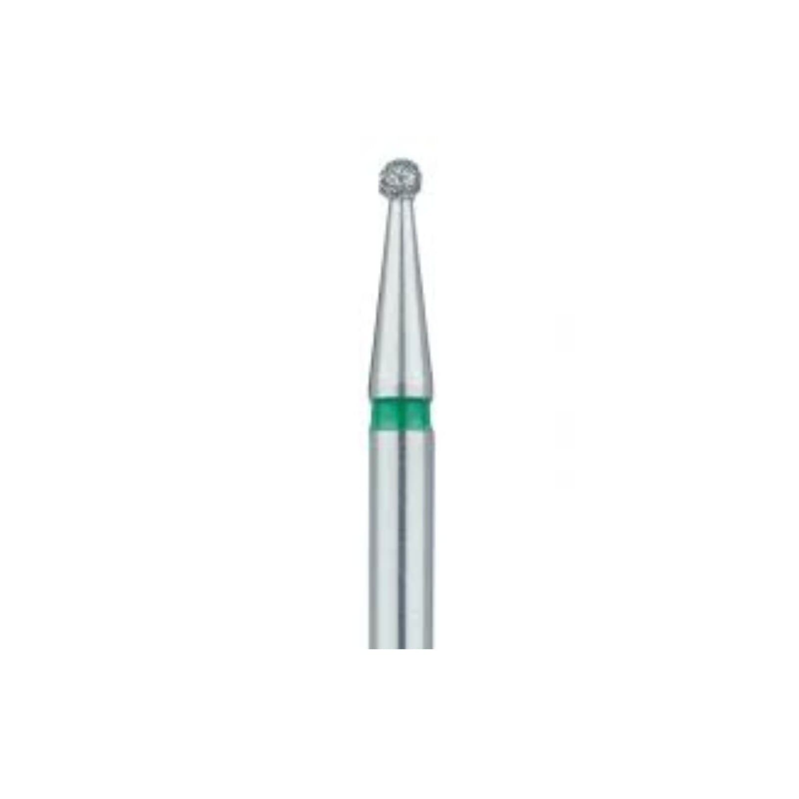Meisinger 801G-016-HP Coarse Diamond Bur, Round, 1.6 mm, Green Ring, Multi-Use, 5/Pk thumbnail 3