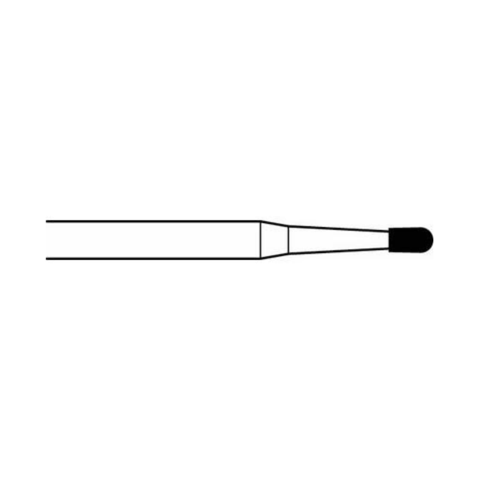 Midwest Once Sterile Operative Carbide Bur, Friction Grip, Round #2 (SS), 1.0 mm Diameter, 25/Pk - Midwest Once Operative Burs FGSS 2 25/Pk - Image 1