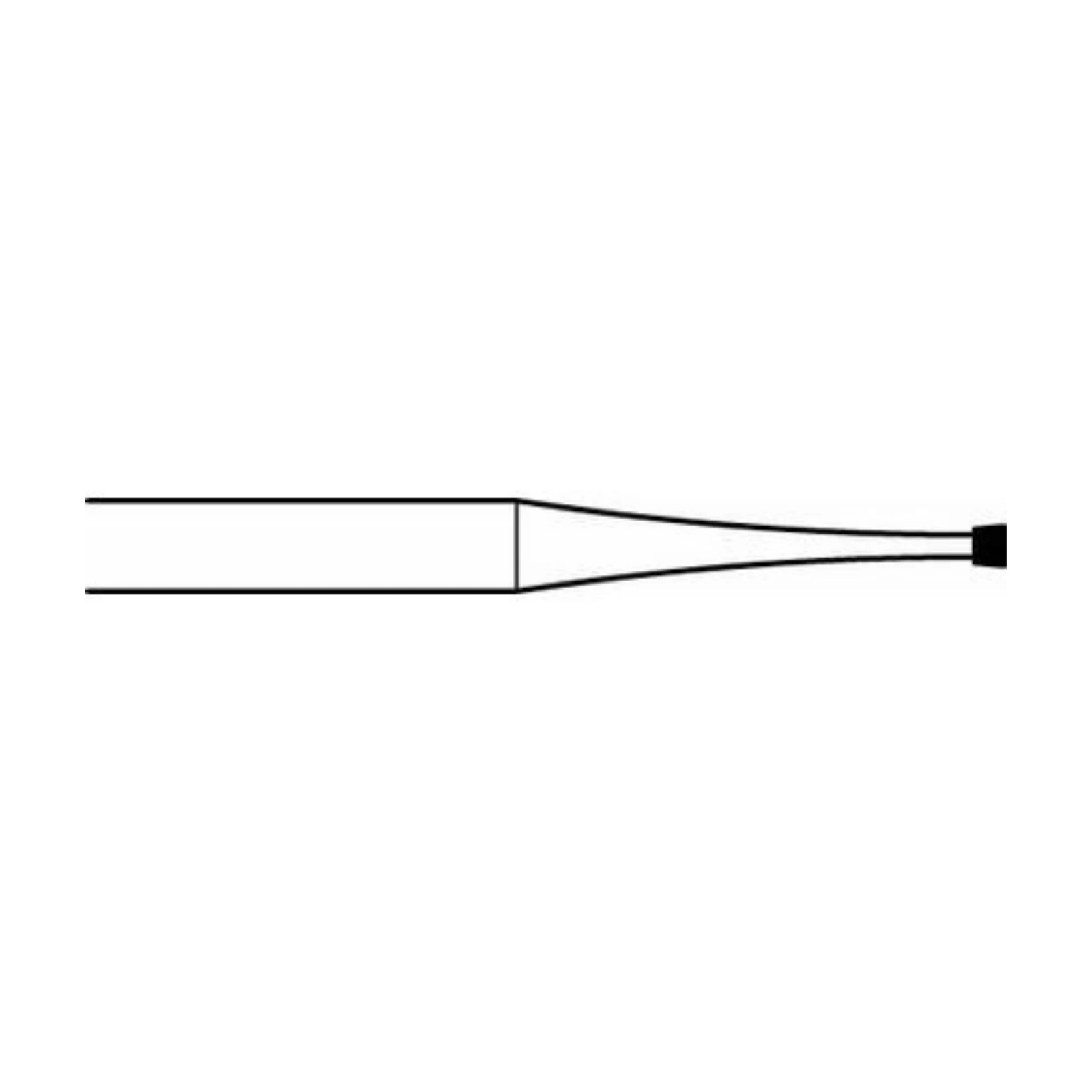 Midwest Once Sterile Carbide Bur, Tapered Fissure #35, Friction Grip Short Shank, 1.0 mm Diameter, 25/Pkg, 314411 - Midwest Once Operative Burs FGSS 35 25/Pk - Image 1