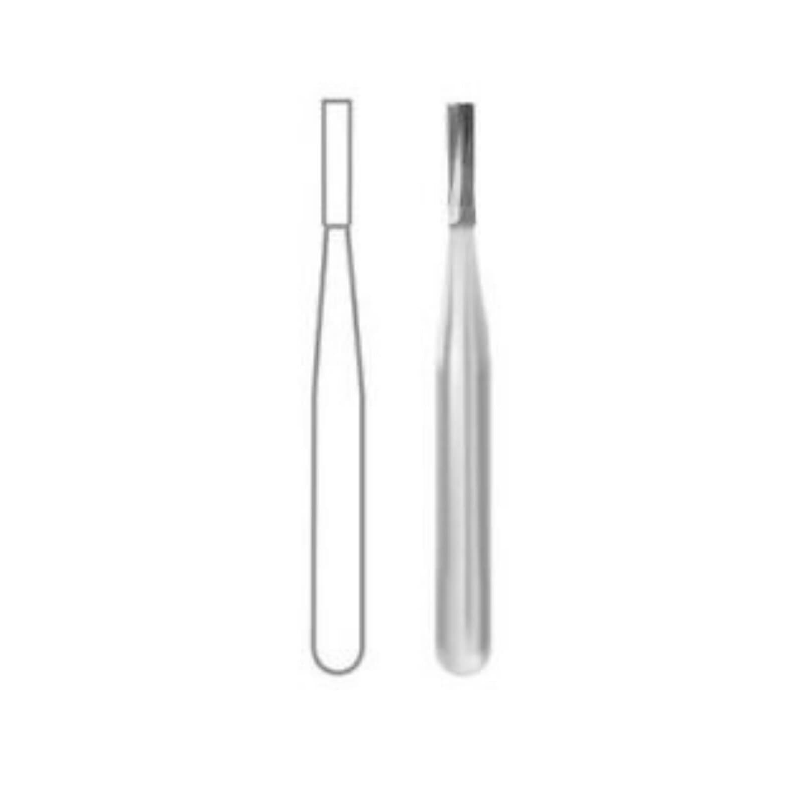 Midwest Operative Carbide Bur FG #56 Straight Fissure, Flat End, 0.9 mm Diameter, 3.2 mm Length, 10/Pk, 389216 thumbnail 2