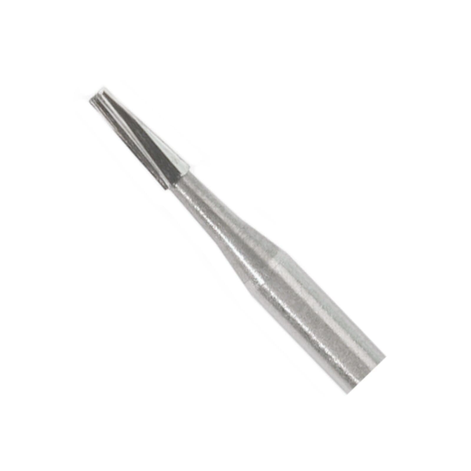 Midwest Operative Carbide Bur #169, FG, 6 Flutes, Tapered Fissure, Flat End, 0.9 mm Diameter, 3.2 mm Length, 10/Pkg, 389221 thumbnail 2