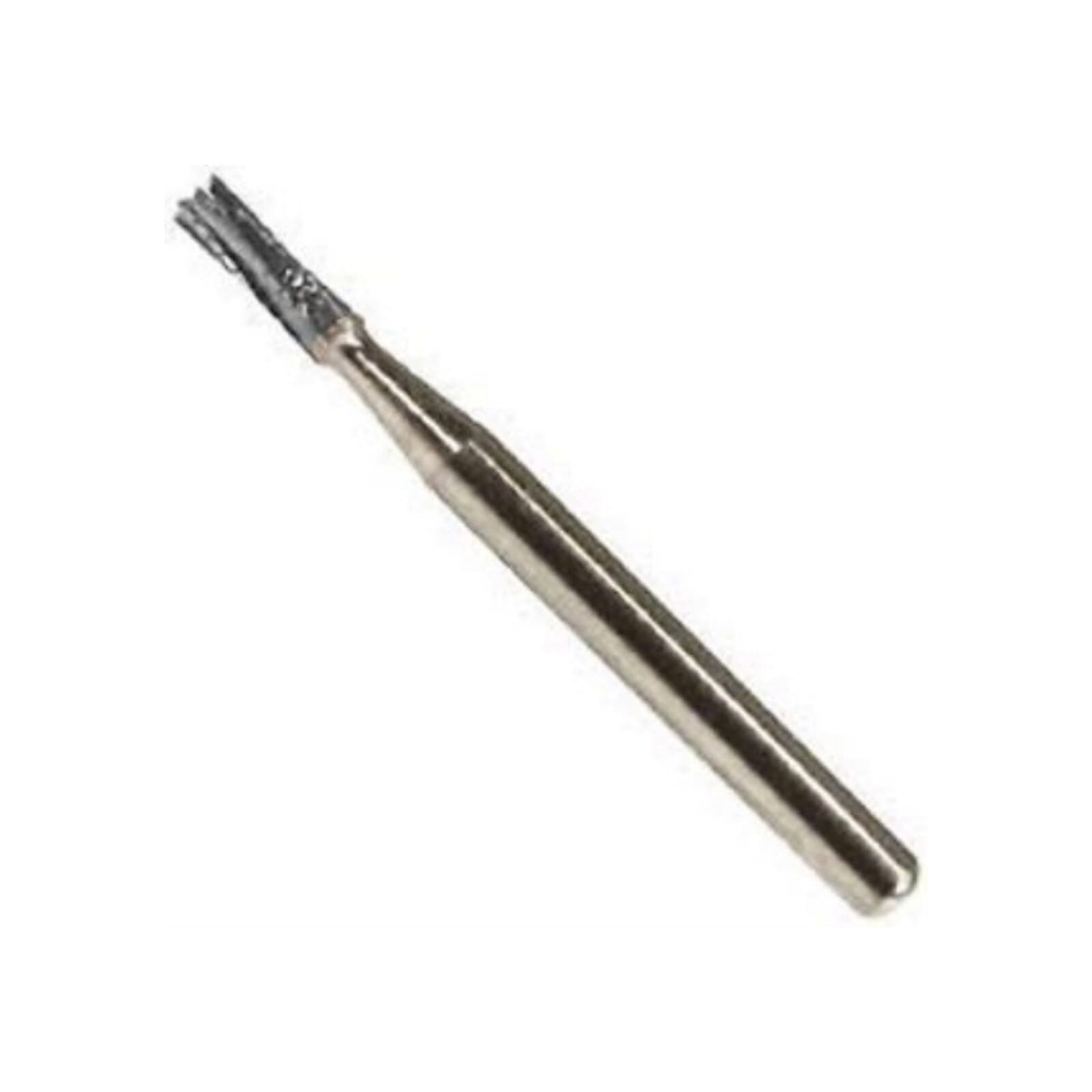 Midwest Operative Carbide Bur #558, FG, Straight Fissure, Flat End, Crosscut, 6 Flutes, 1.2 mm Diameter, 3.7 mm Length, 10/Pkg, 389228 thumbnail 2