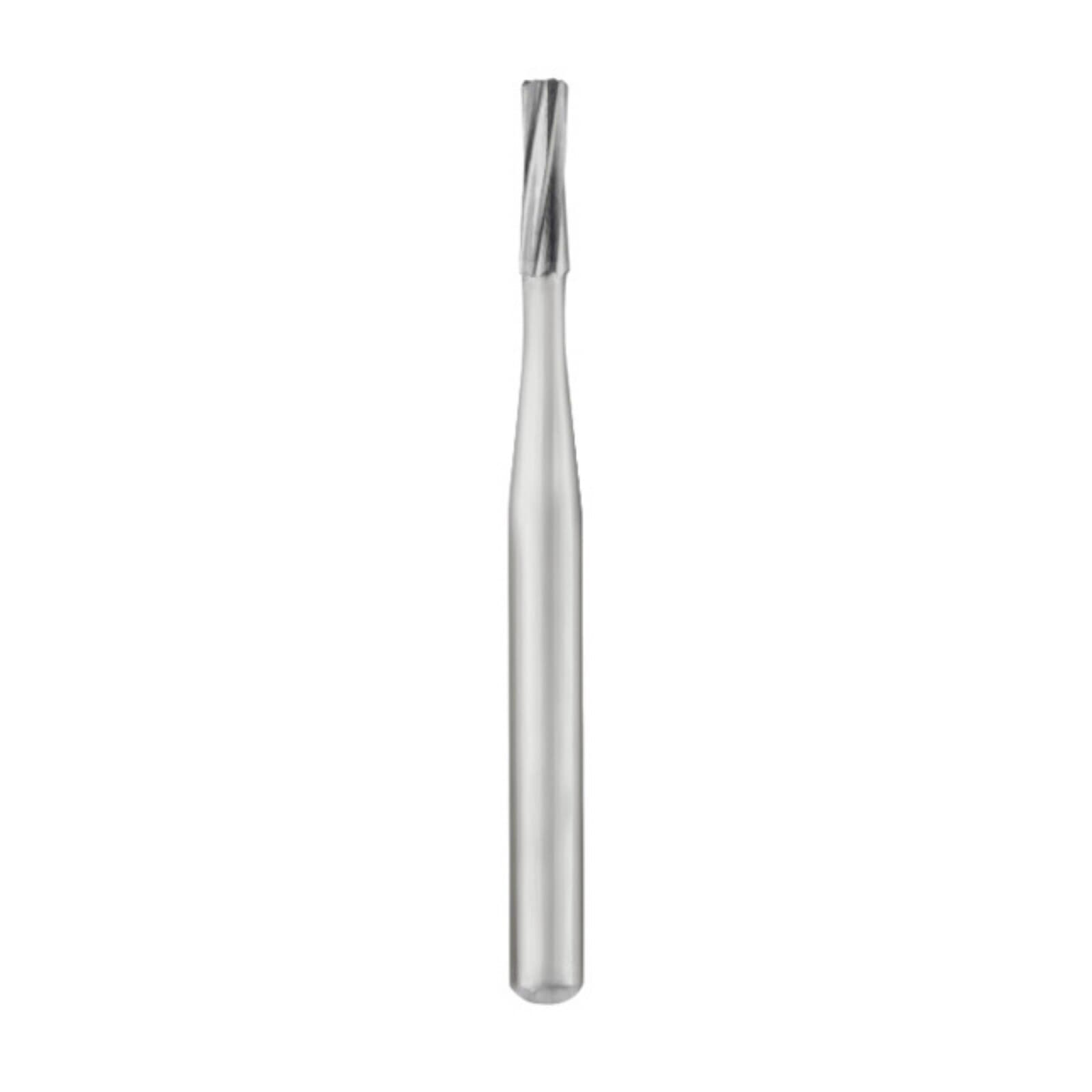 Midwest Operative Carbide Bur #57-L, FG, Straight Fissure, Flat End, 1.0 mm Diameter, 4.9 mm Length, 10/Pkg, 389240 thumbnail 2