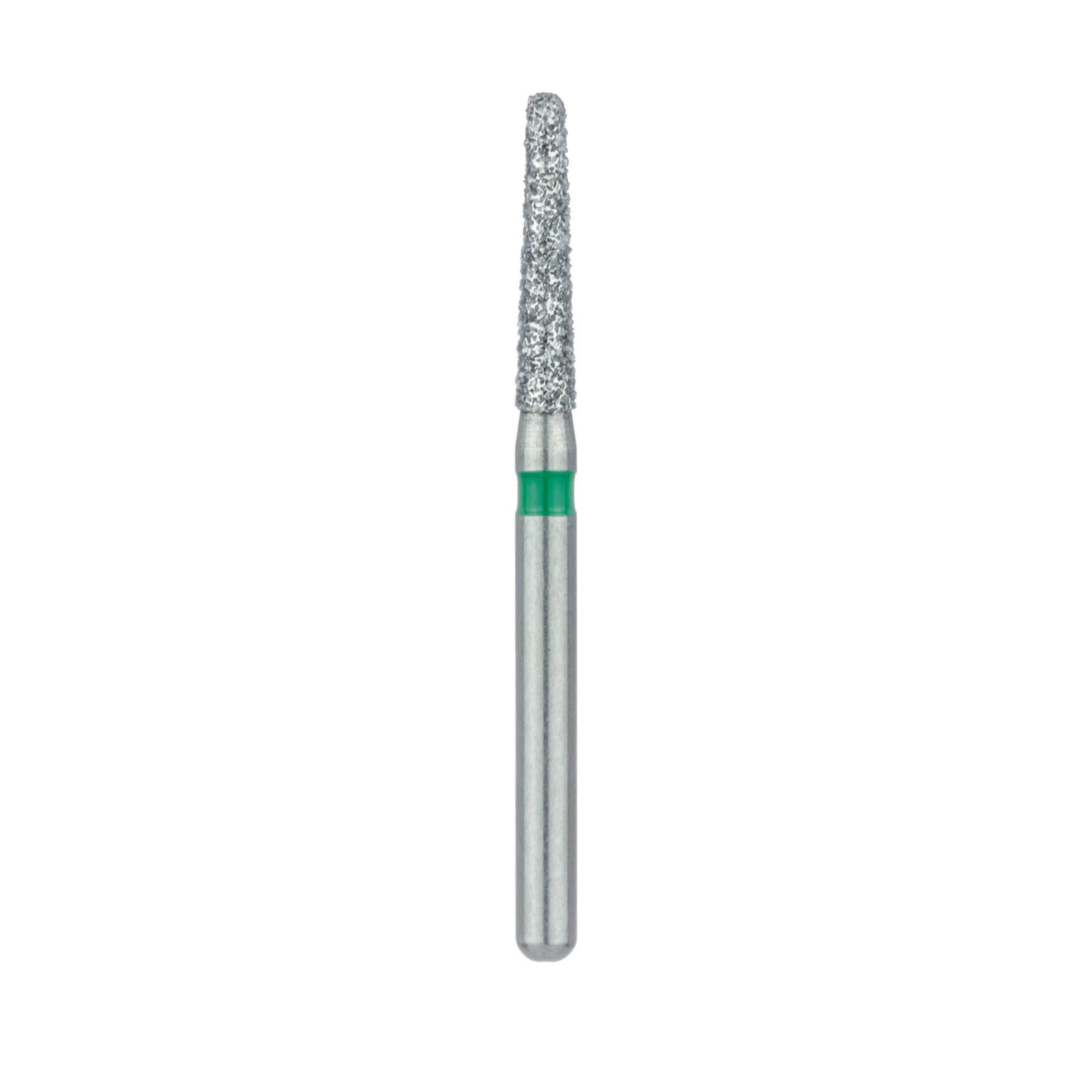 Meisinger Multi-Use Diamond Bur, Friction Grip, Round-End Taper Chamfer, 856G, 1.6 mm, Coarse, Green, 5/Pk, 856G-016-FG thumbnail 4
