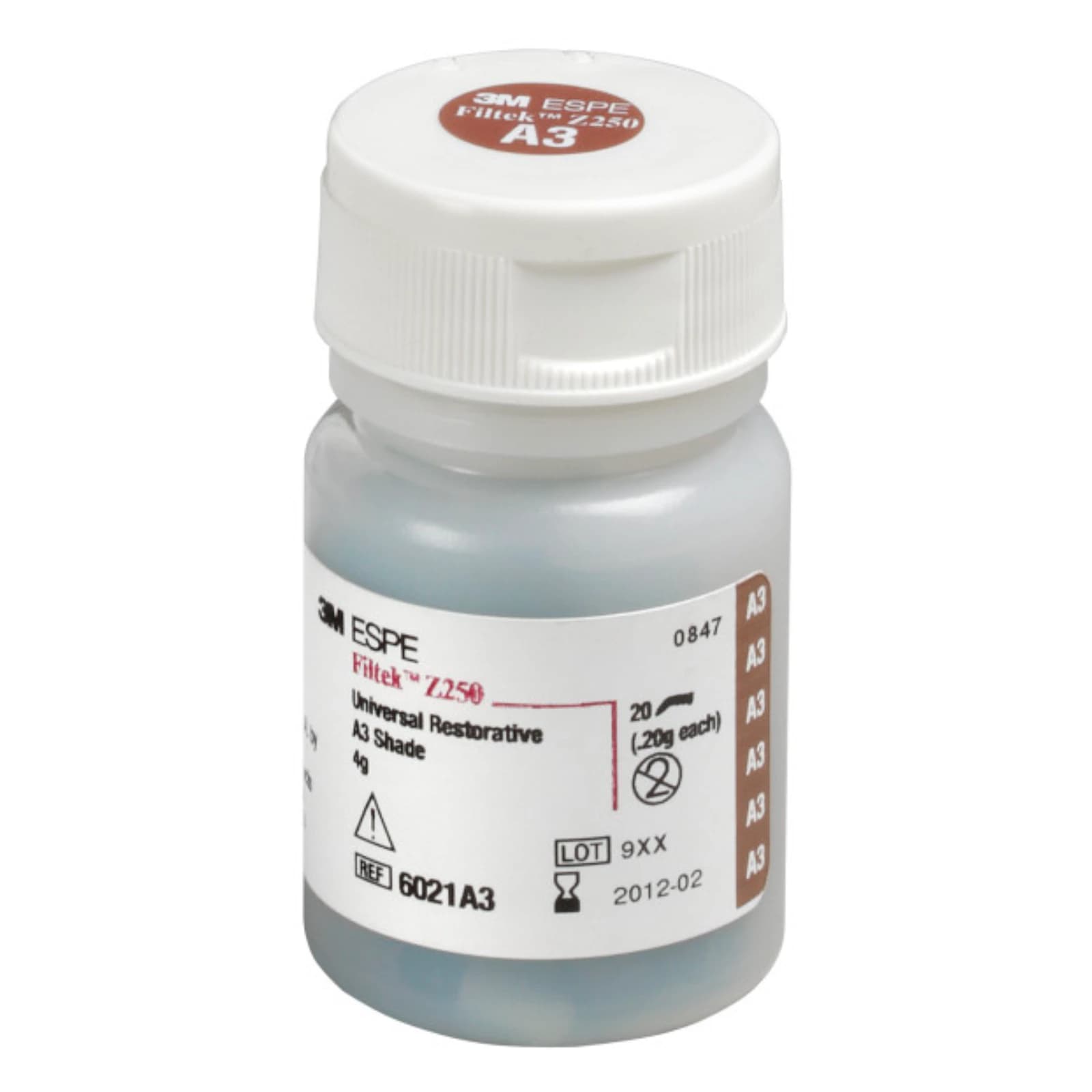 3M Filtek Z250 Universal Restorative Capsules, Shade A3, 0.2 g, 20/Box, 6021A3 thumbnail 13