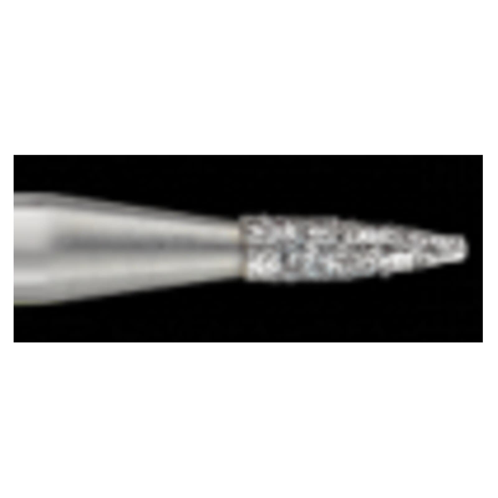 Piranha® Single Patient Use Diamond Bur, Flame Shape, Coarse Grit, Friction Grip, 1.0 mm Diameter, 25/Pkg, #860-010C thumbnail 2