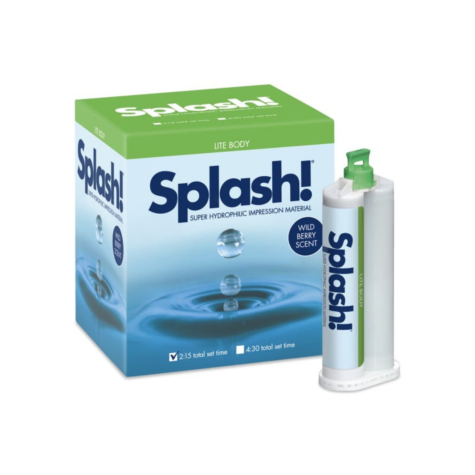 Splash! Half-Time Set VPS Impression Material, Lite Body, Wild Berry Scent, 48 mL Cartridges, 8/Box, SPD1592 thumbnail 7