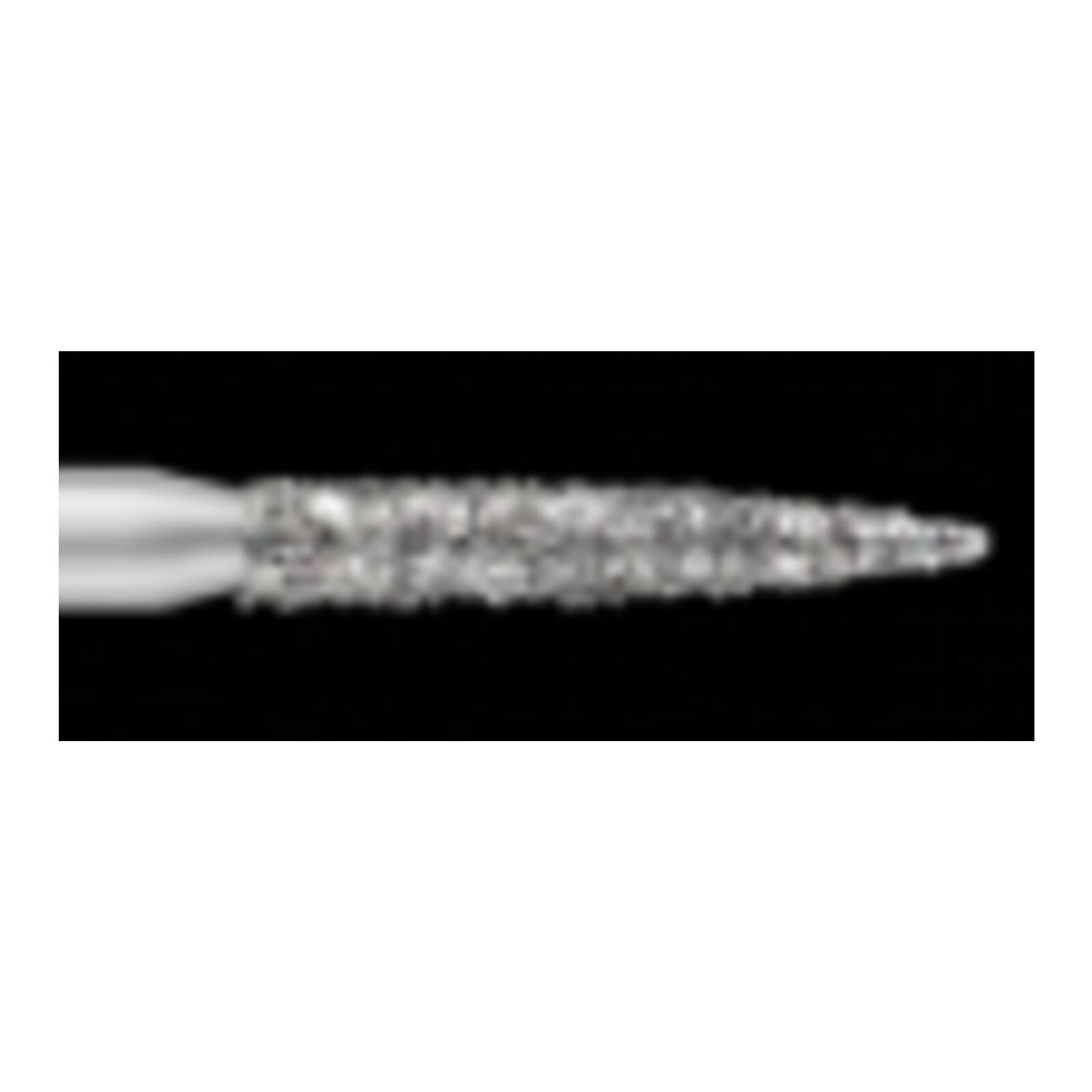 SS White Piranha® Single Patient Use Diamond Bur, Flame Shape, FG, Medium Grit, #862-014M, 1.4 mm Diameter, 25/Pkg thumbnail 2