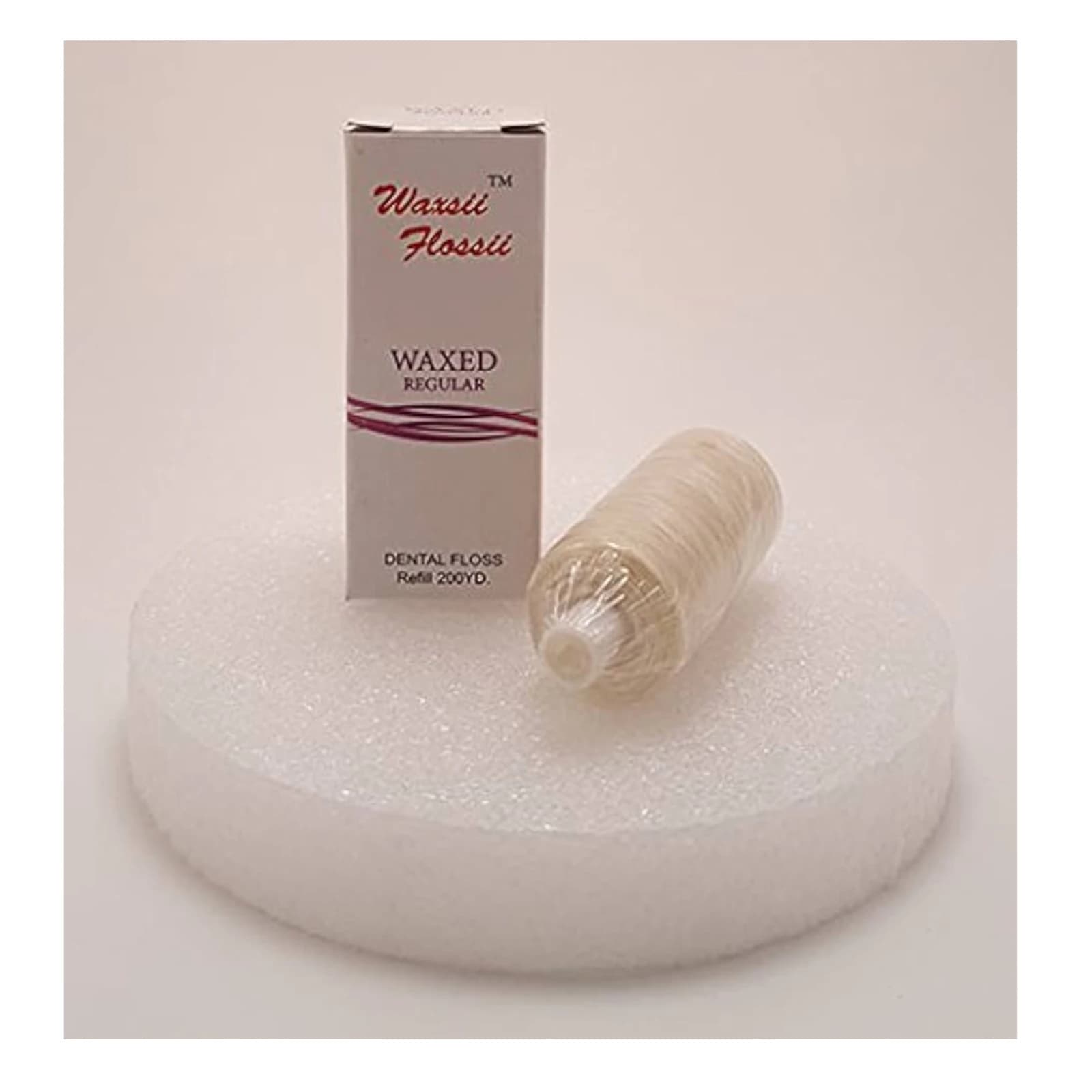 Plasdent Waxsii Flossii Waxed Regular Dental Floss, 200 yd/Roll, Unflavored thumbnail 2