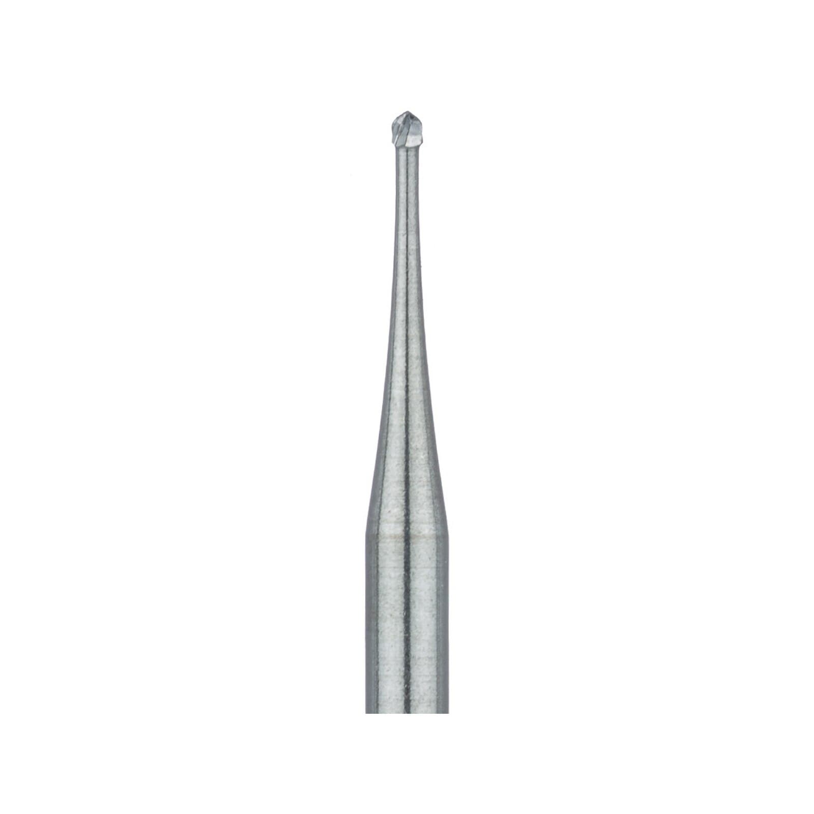 Meisinger Tungsten Carbide Bur HM1-006-FG, Round #1/2, Friction Grip, 0.6 mm Head, 5/Pkg thumbnail 2
