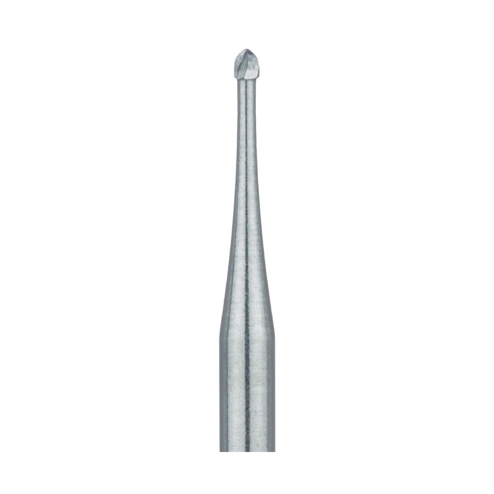Meisinger Tungsten Carbide Bur HM 1 Round FG, Size #1, 0.8 mm Diameter, 5/Pkg, HM1-008-FG thumbnail 2