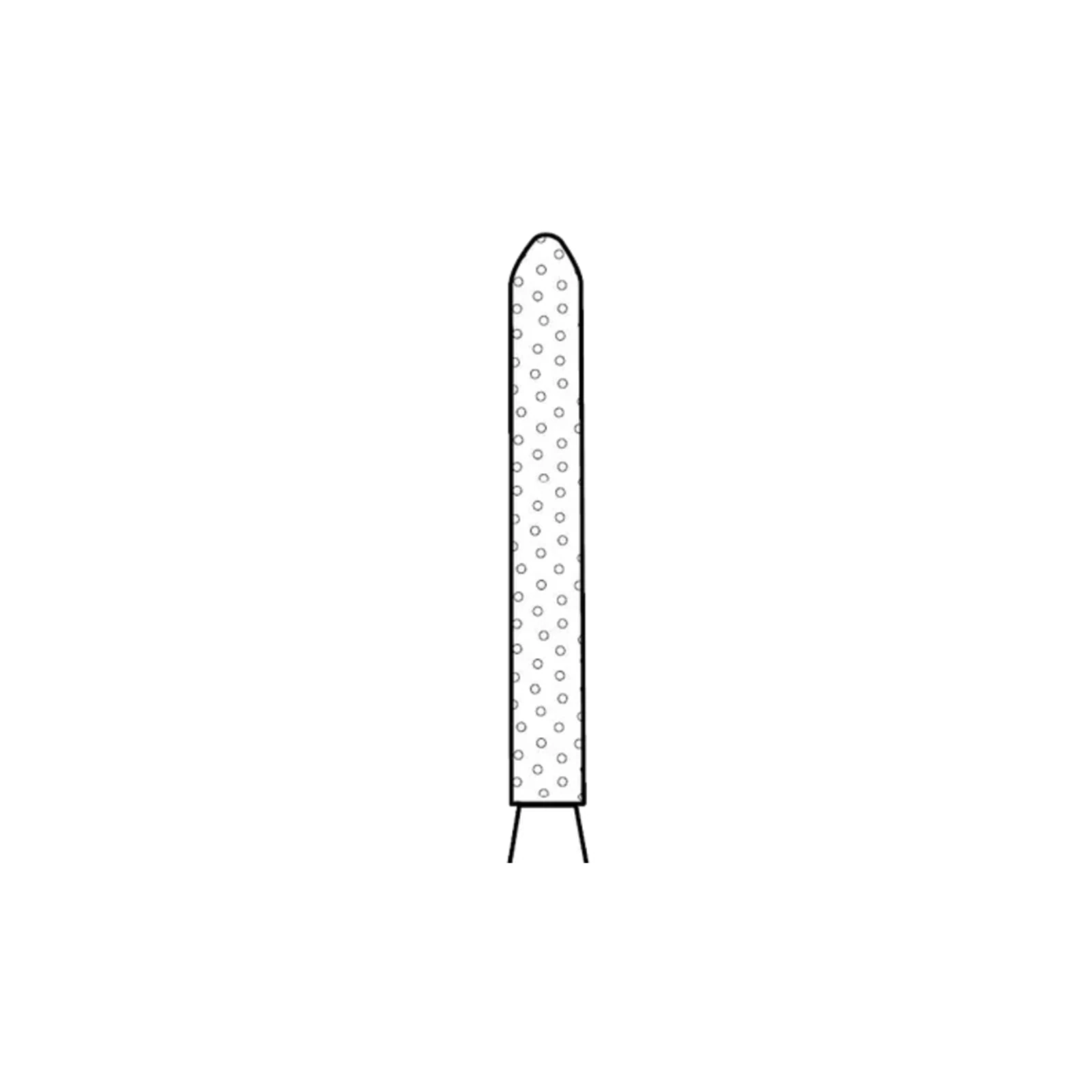 Two Striper® Diamond Bur FG, Coarse, Bevel-End Cylinder, #248.8, 1.1 mm Major/0.4 mm Minor Diameter, 8.0 mm Length, 5/Pkg, 2015065 thumbnail 2
